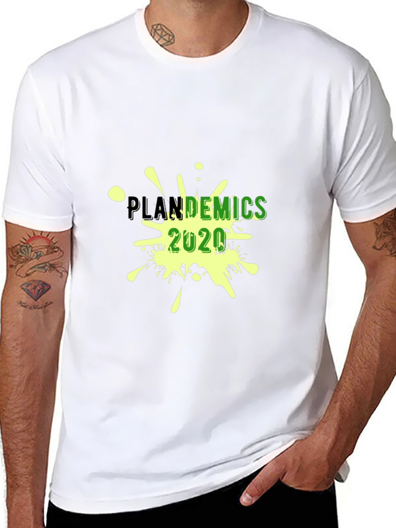 Plandemics 2020 Graphic T-Shirt - Black