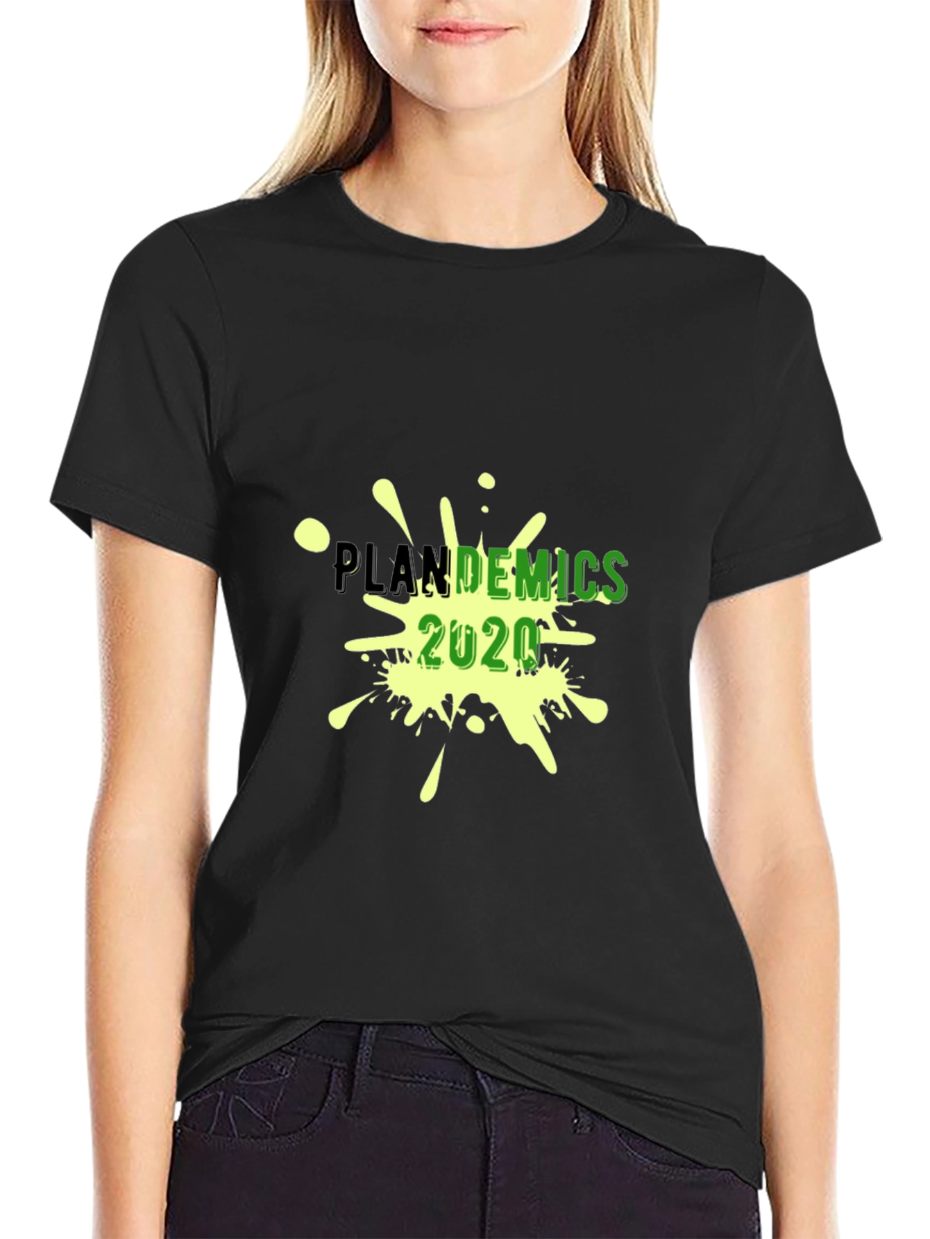 Plandemics 2020 Graphic T-Shirt - Black