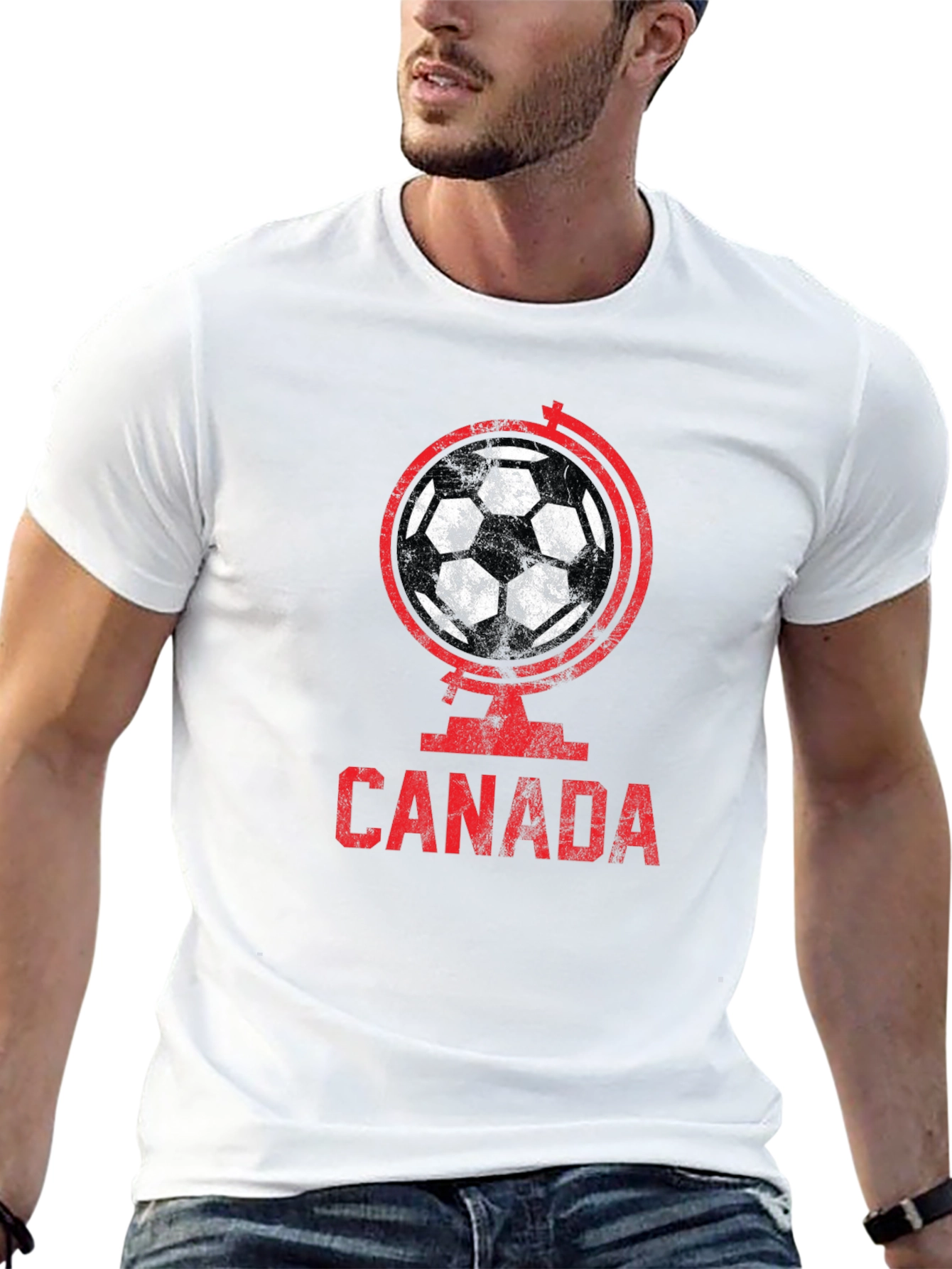 Canada Soccer Globe Graphic T-Shirt