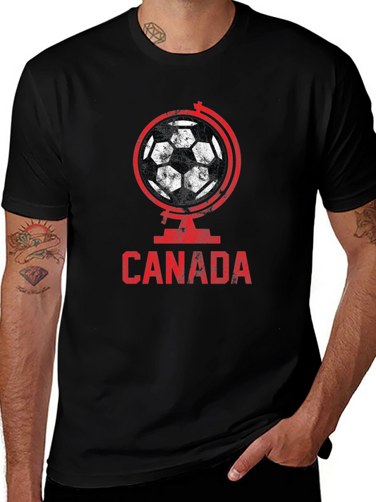 Canada Soccer Globe Graphic T-Shirt
