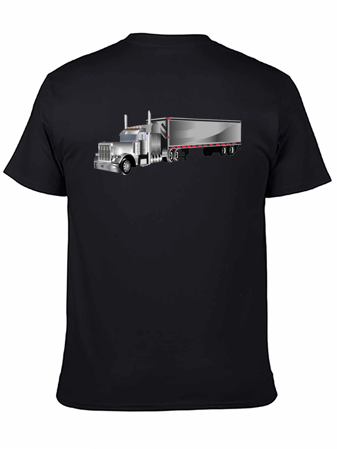 Trucker Tee - Classic Black Truck Graphic T-Shirt