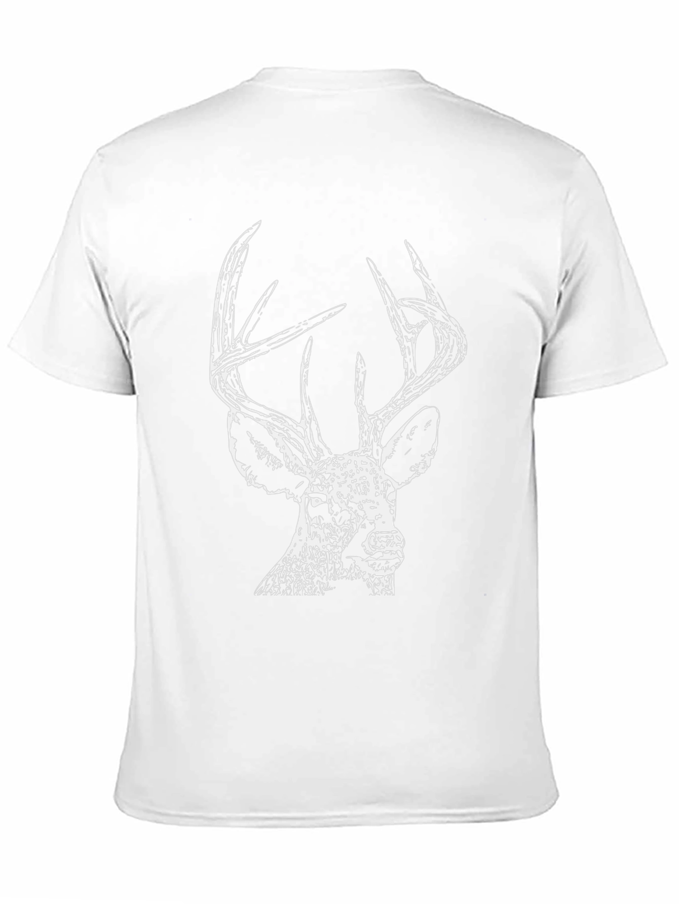 Deer Graphic Tee - Black Cotton Comfort