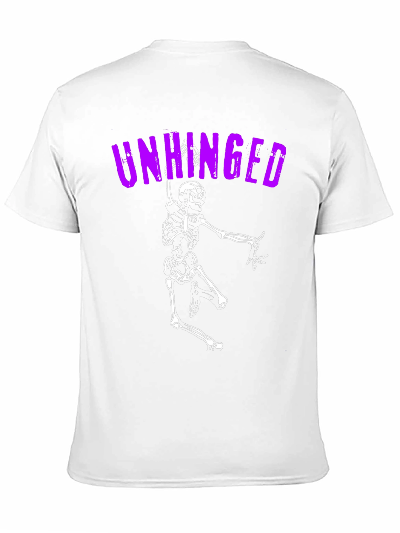 Unhinged Skeleton Graphic Tee - Black
