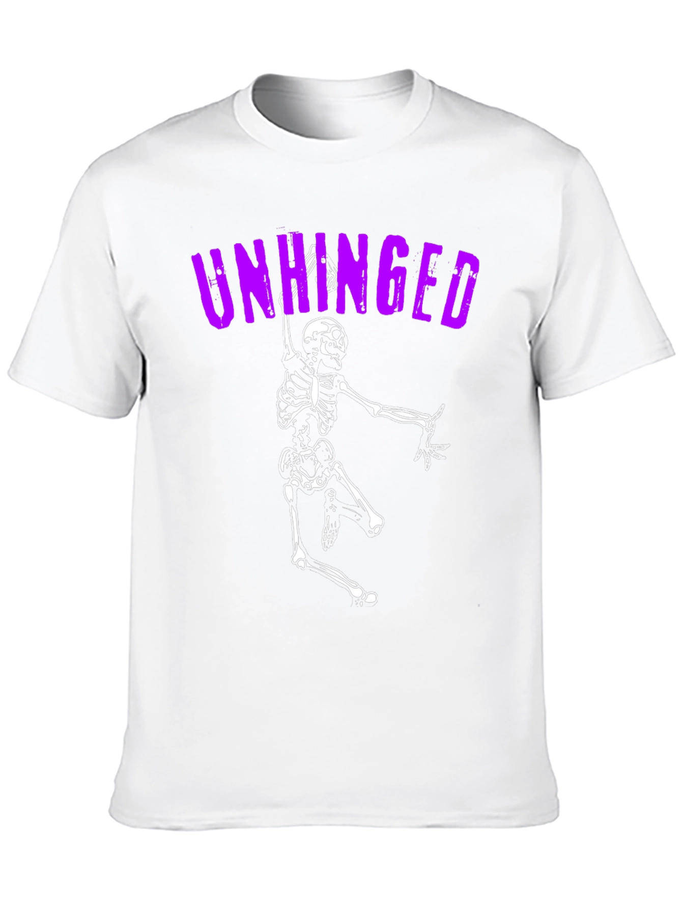 Unhinged Skeleton Graphic Tee - Black