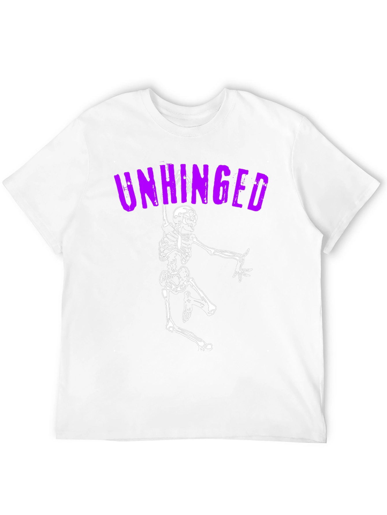 Unhinged Skeleton Graphic Tee - Black