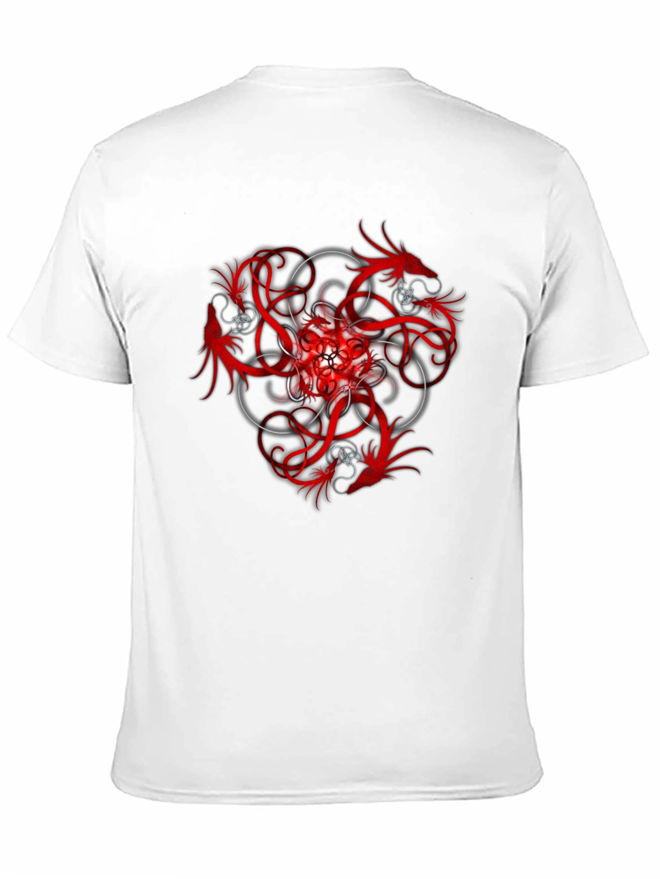 Dragon Mandala Graphic Black T-Shirt