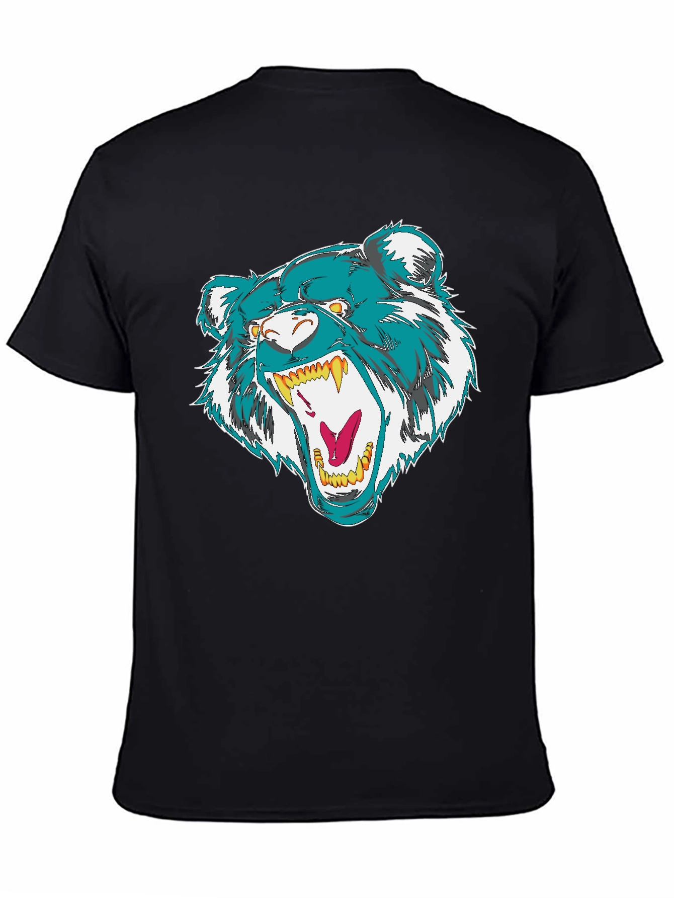 Bold Bear Graphic Black T-Shirt