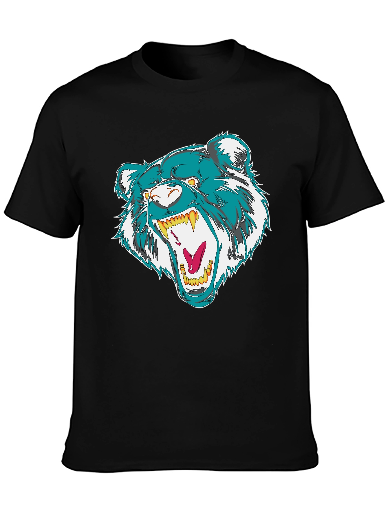 Bold Bear Graphic Black T-Shirt