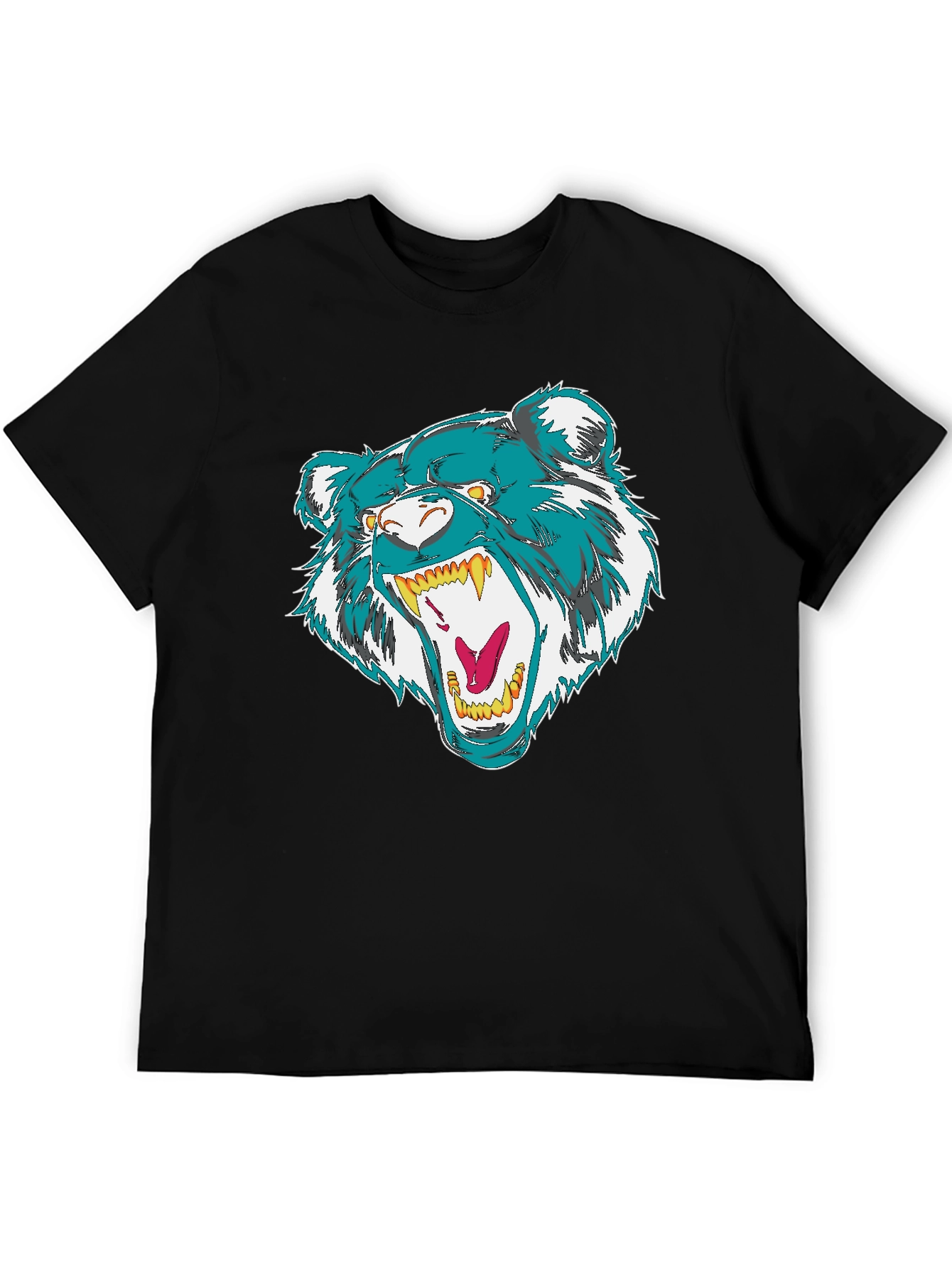 Bold Bear Graphic Black T-Shirt