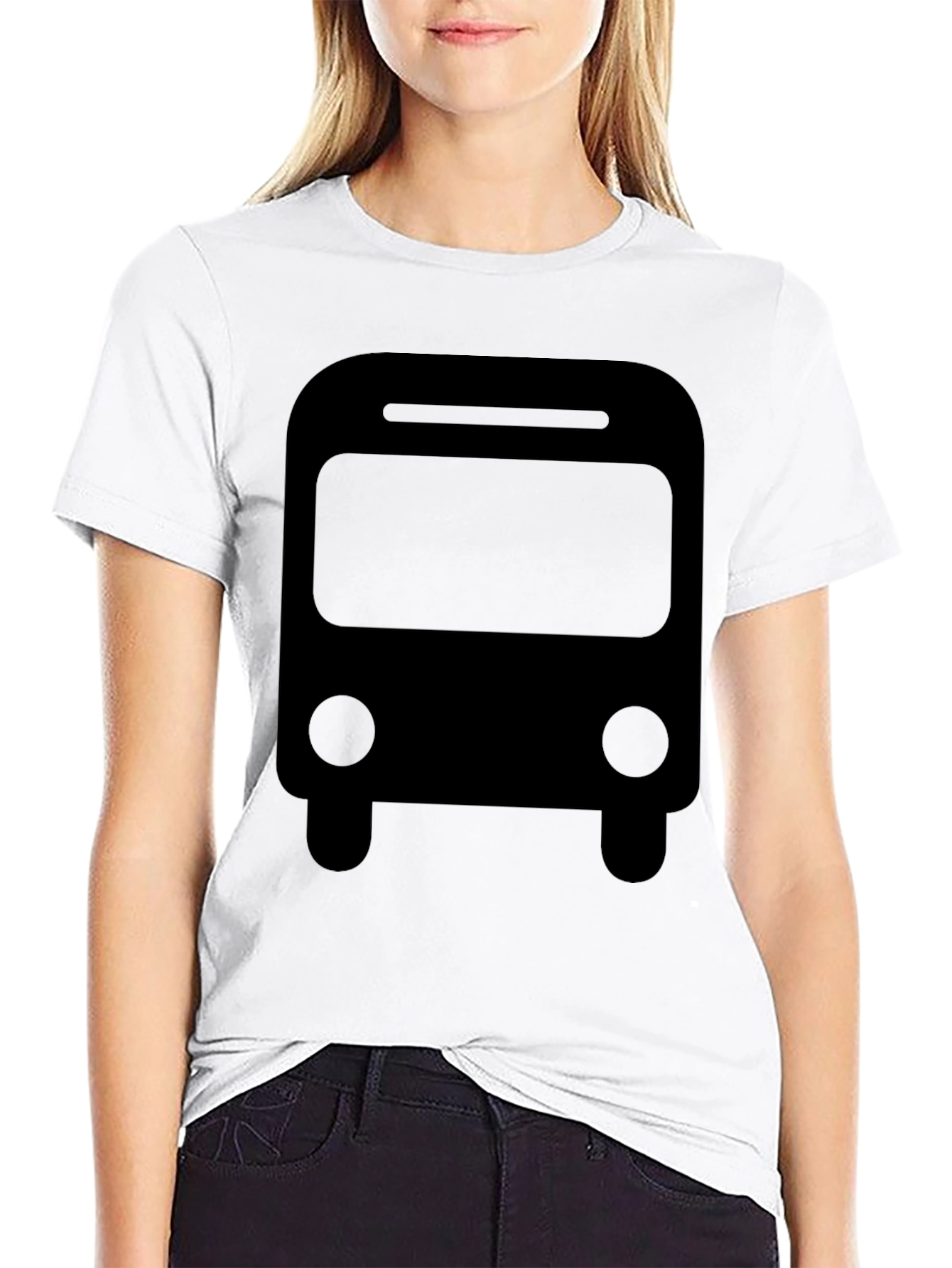 Black Bus Graphic Tee - Casual Comfort