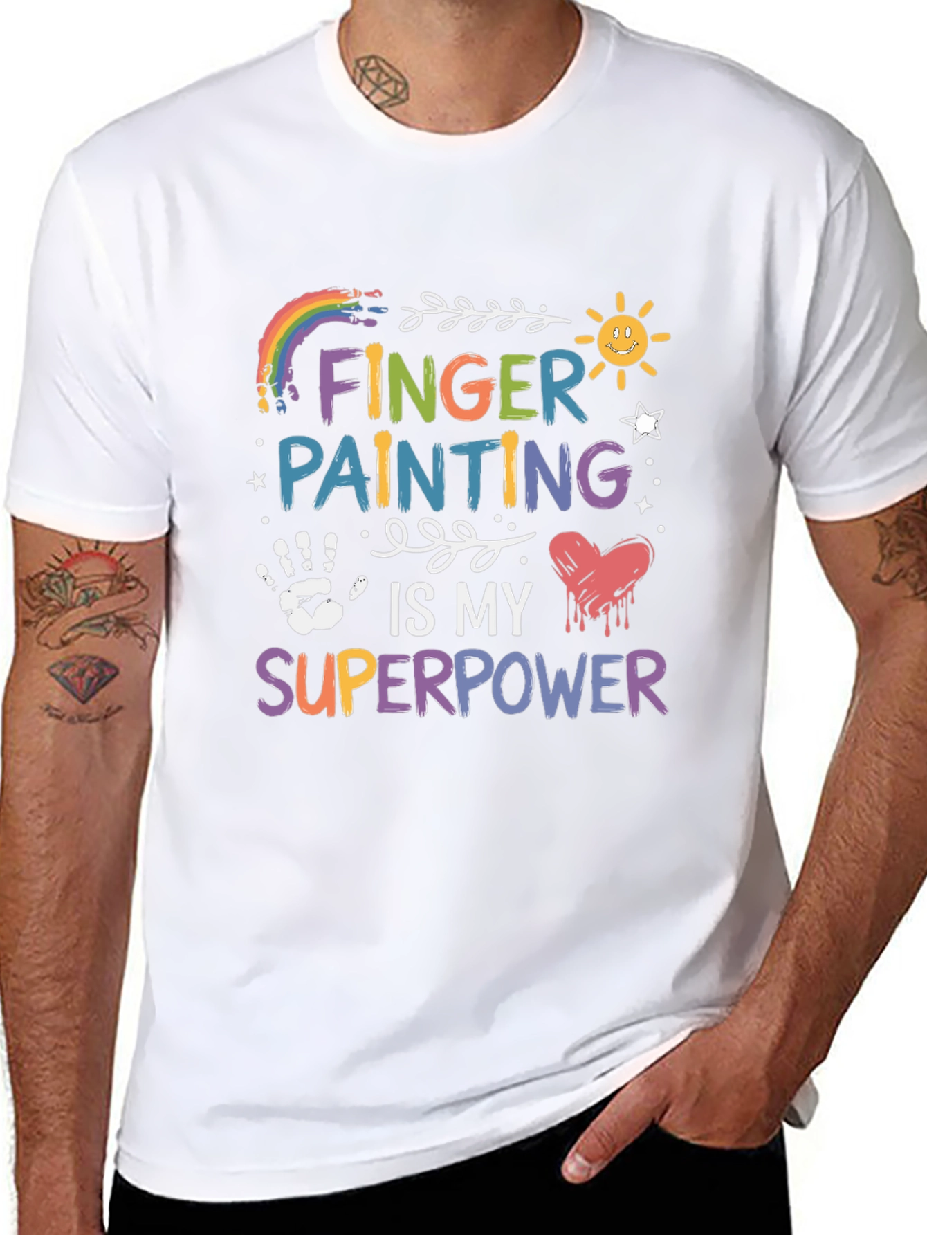 Finger Painting is My Superpower Graphic T-Shirt