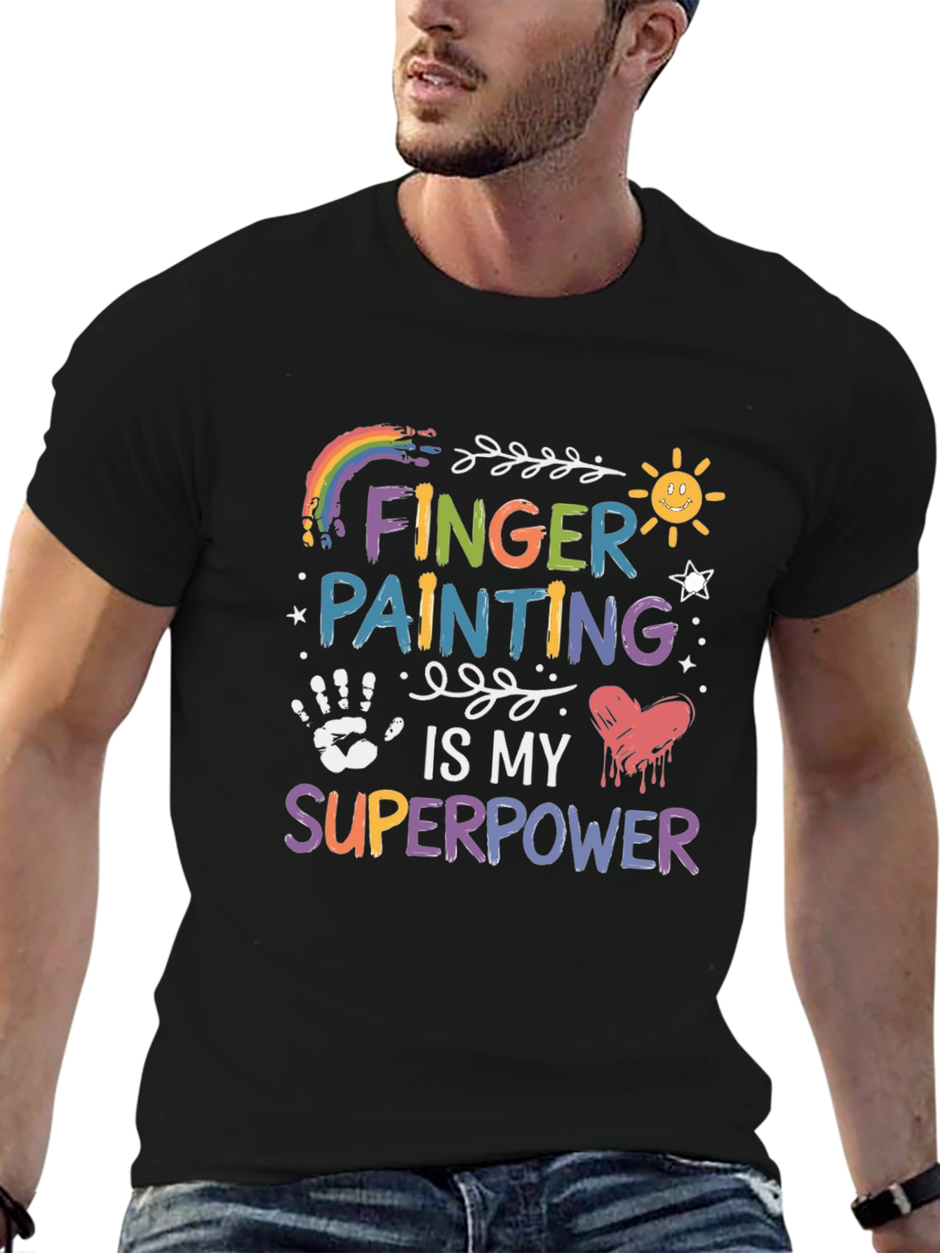 Finger Painting is My Superpower Graphic T-Shirt