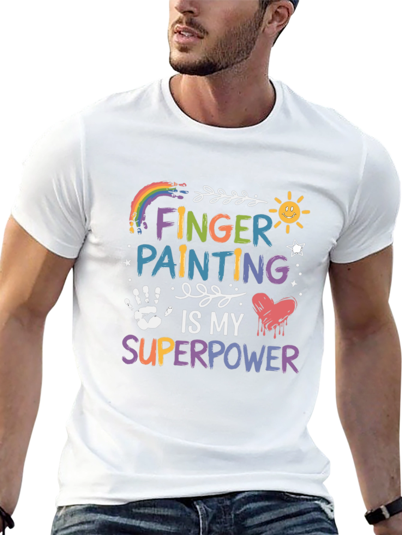 Finger Painting is My Superpower Graphic T-Shirt