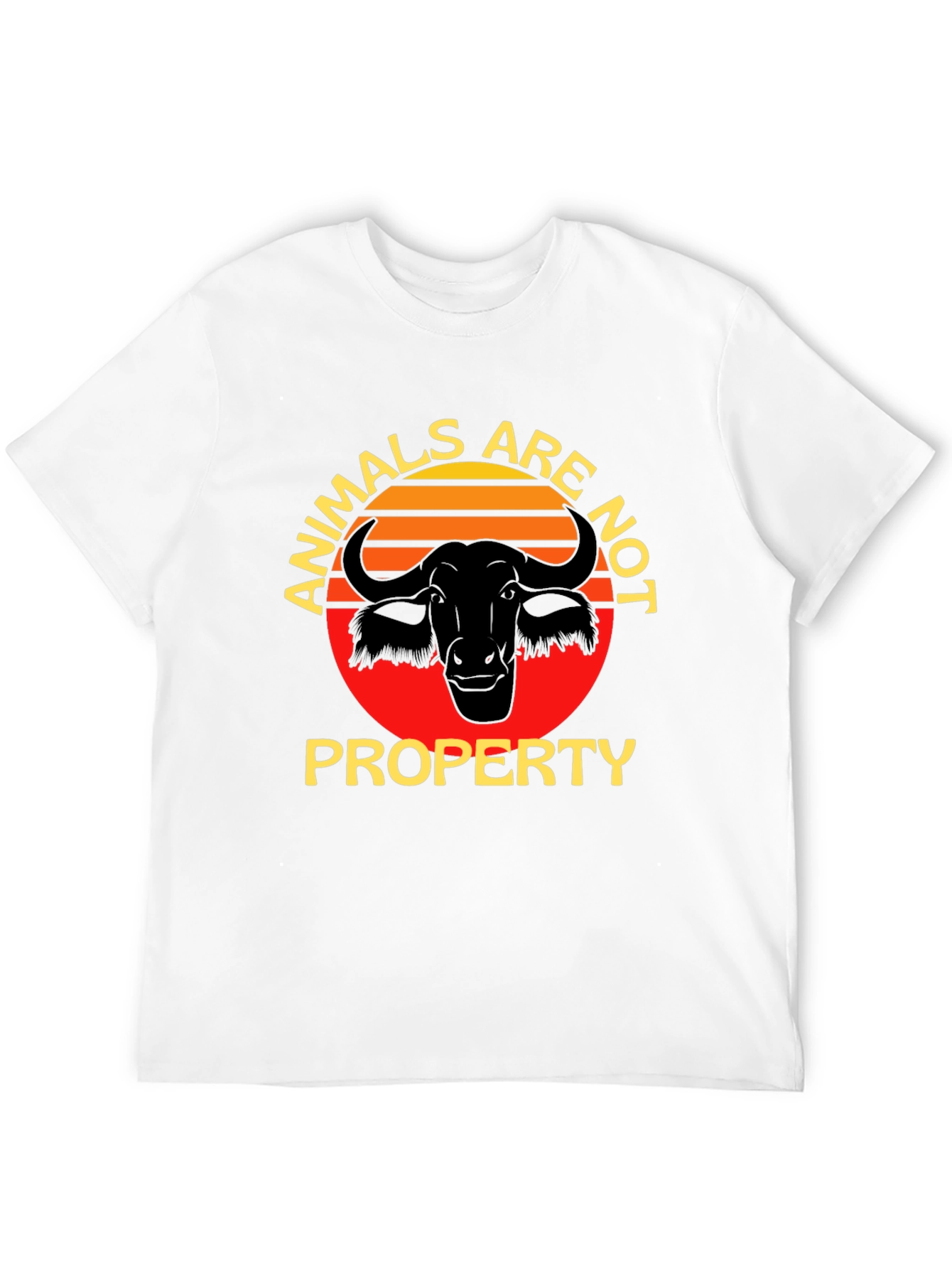 Animals Are Not Property Black T-Shirt