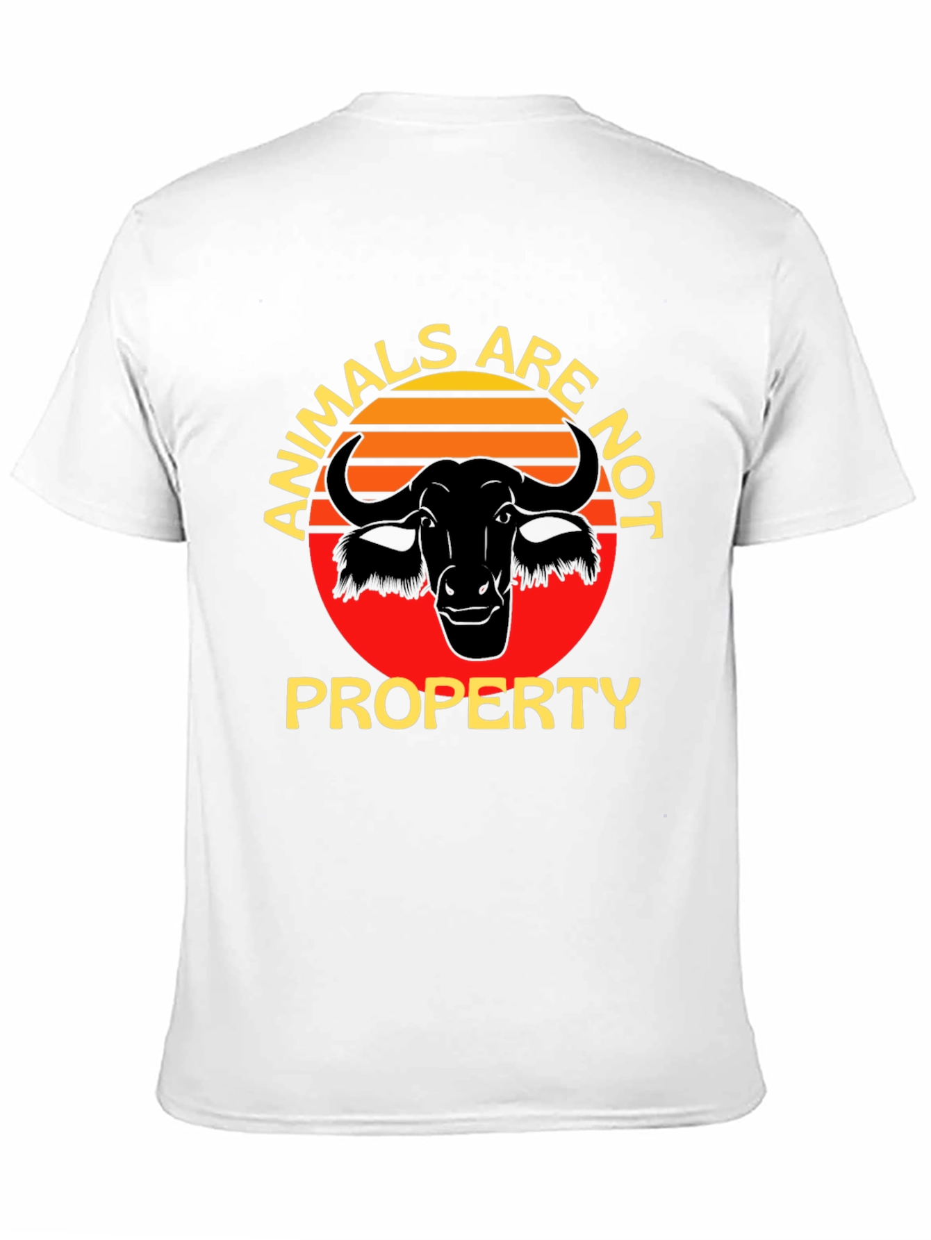 Animals Are Not Property Black T-Shirt