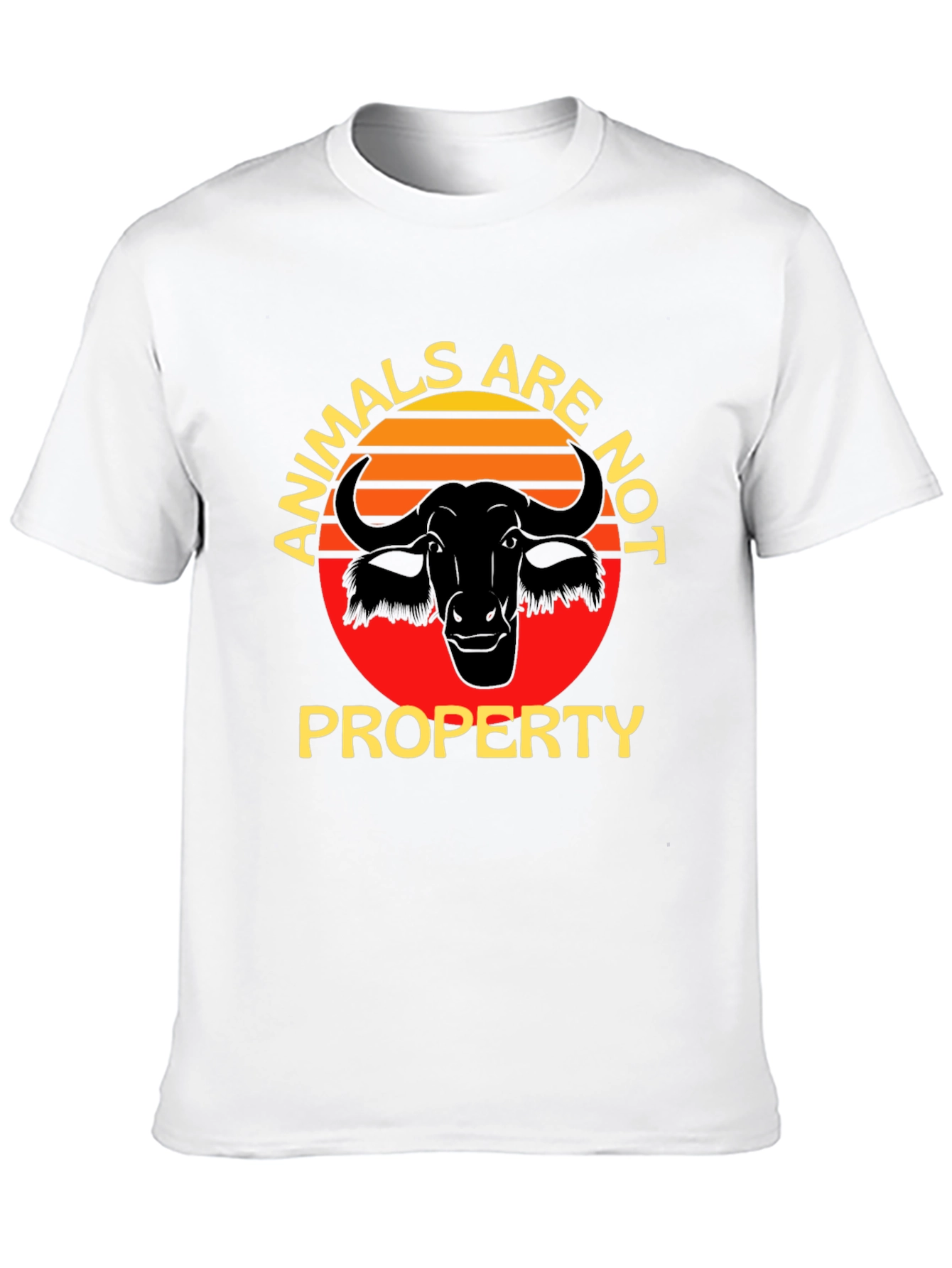 Animals Are Not Property Black T-Shirt