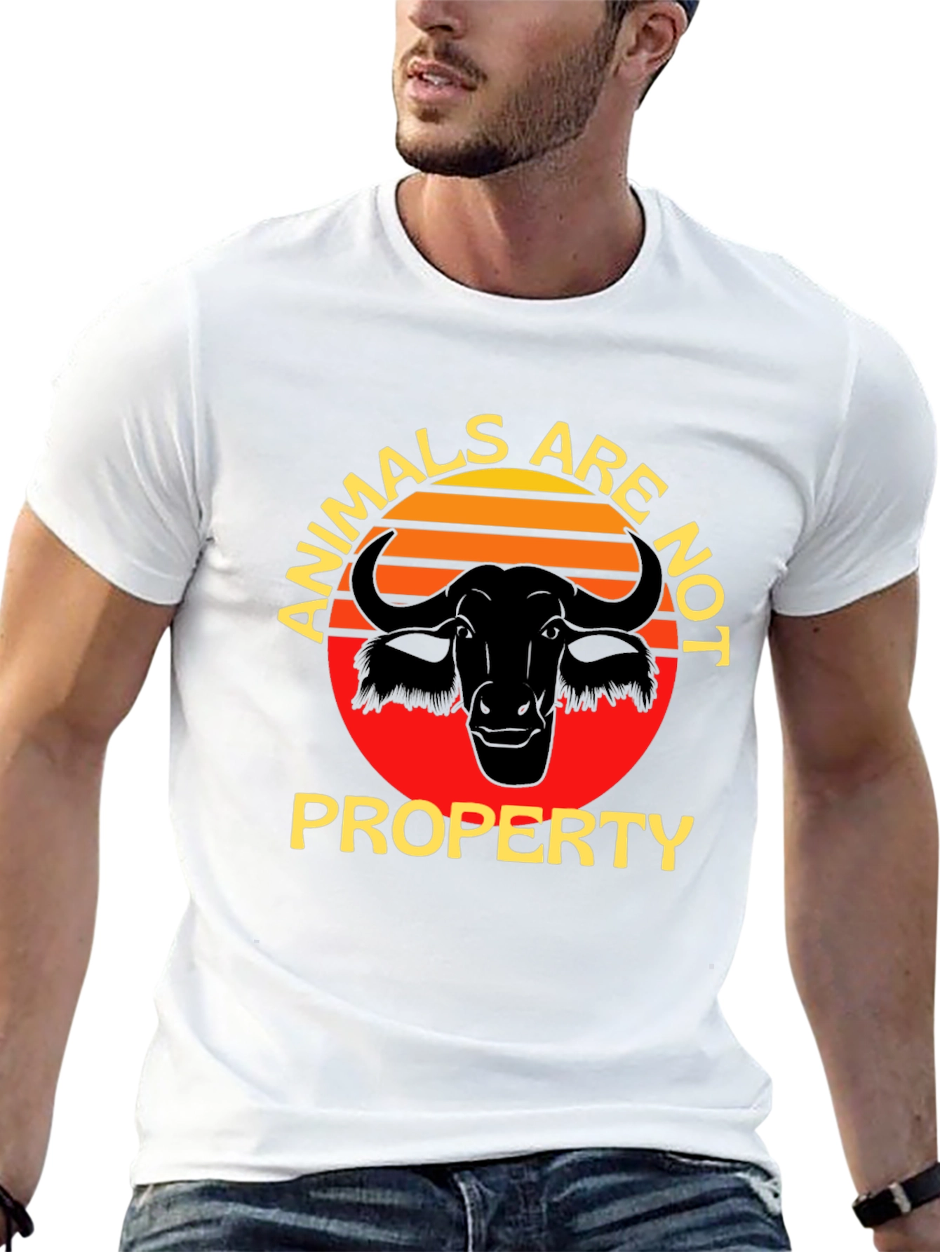 Animals Are Not Property Black T-Shirt