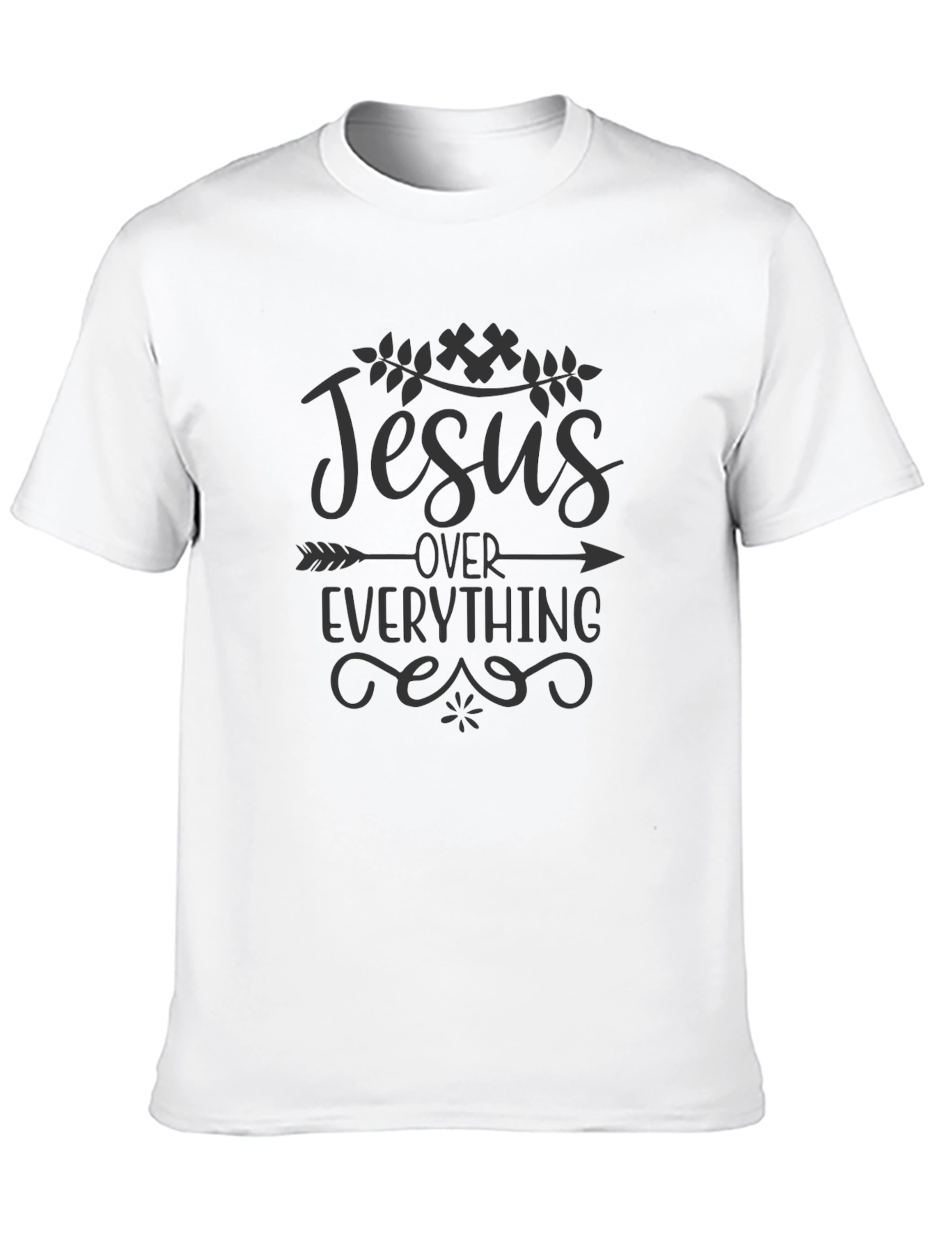 Jesus Over Everything Graphic Tee - Christian Apparel