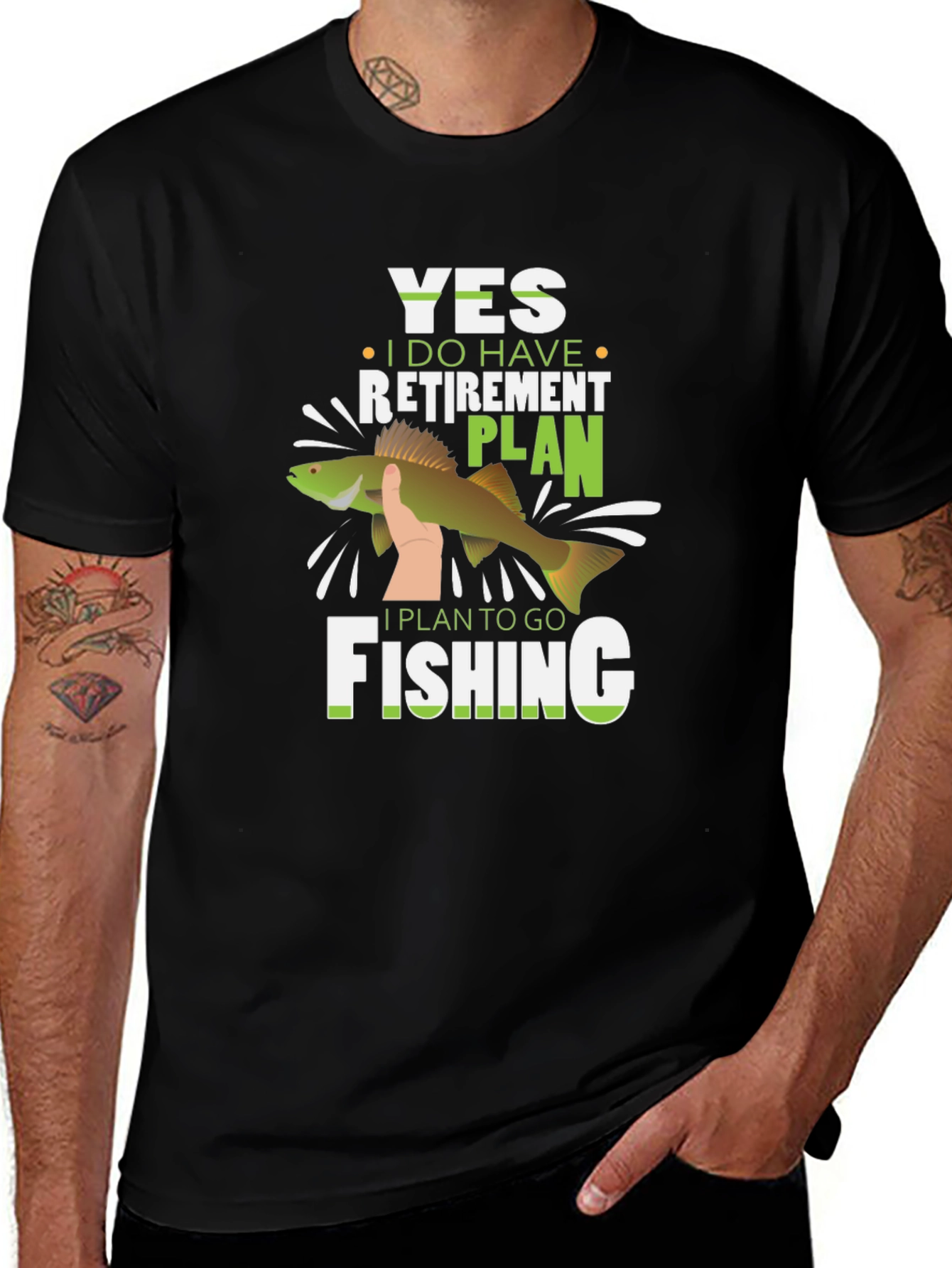 Retirement Plan Fishing T-Shirt