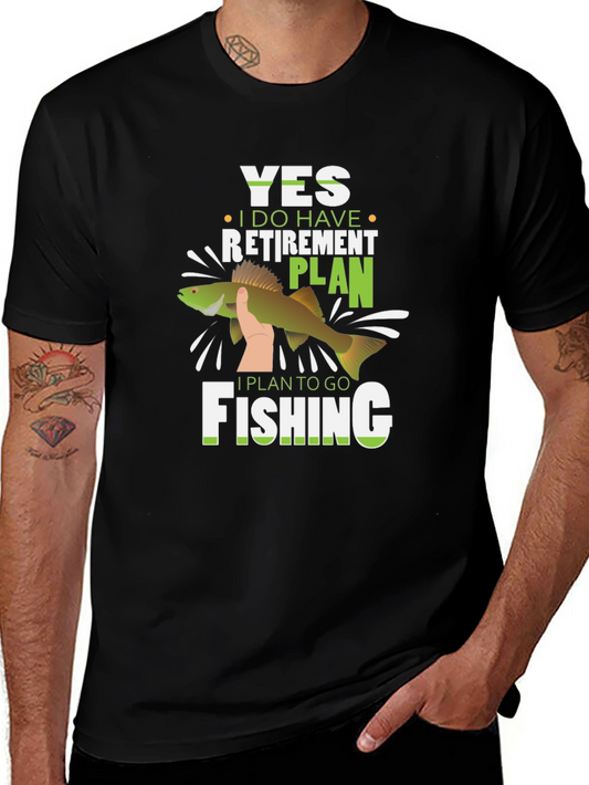 Retirement Plan Fishing T-Shirt