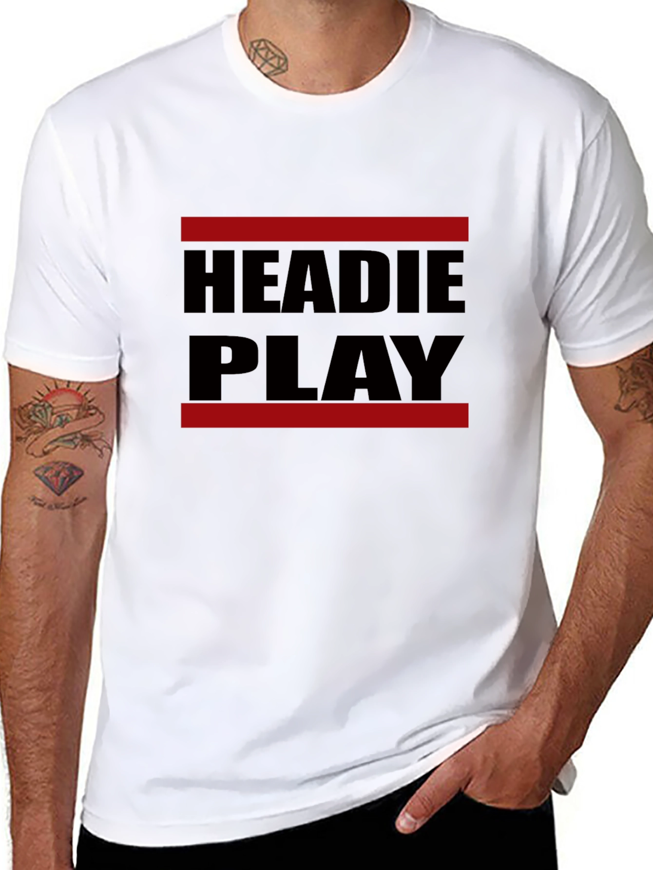 Headie Play Graphic T-Shirt - Black