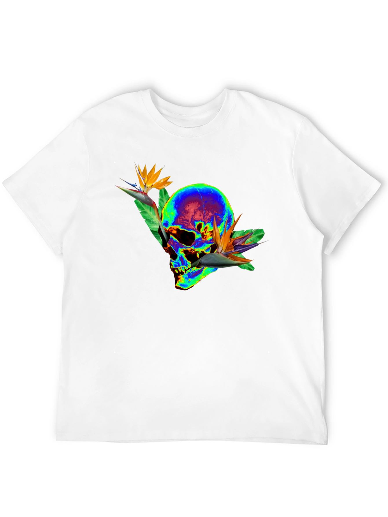 Skull & Bird of Paradise Graphic Tee