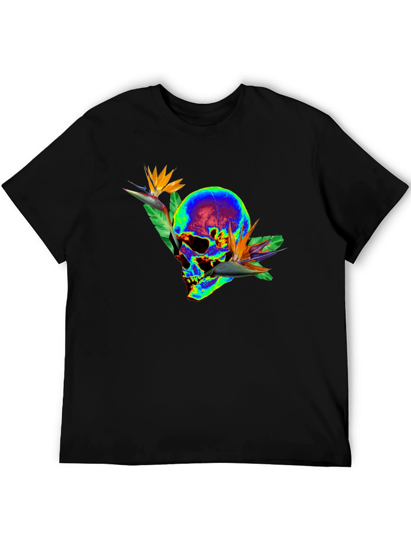 Skull & Bird of Paradise Graphic Tee