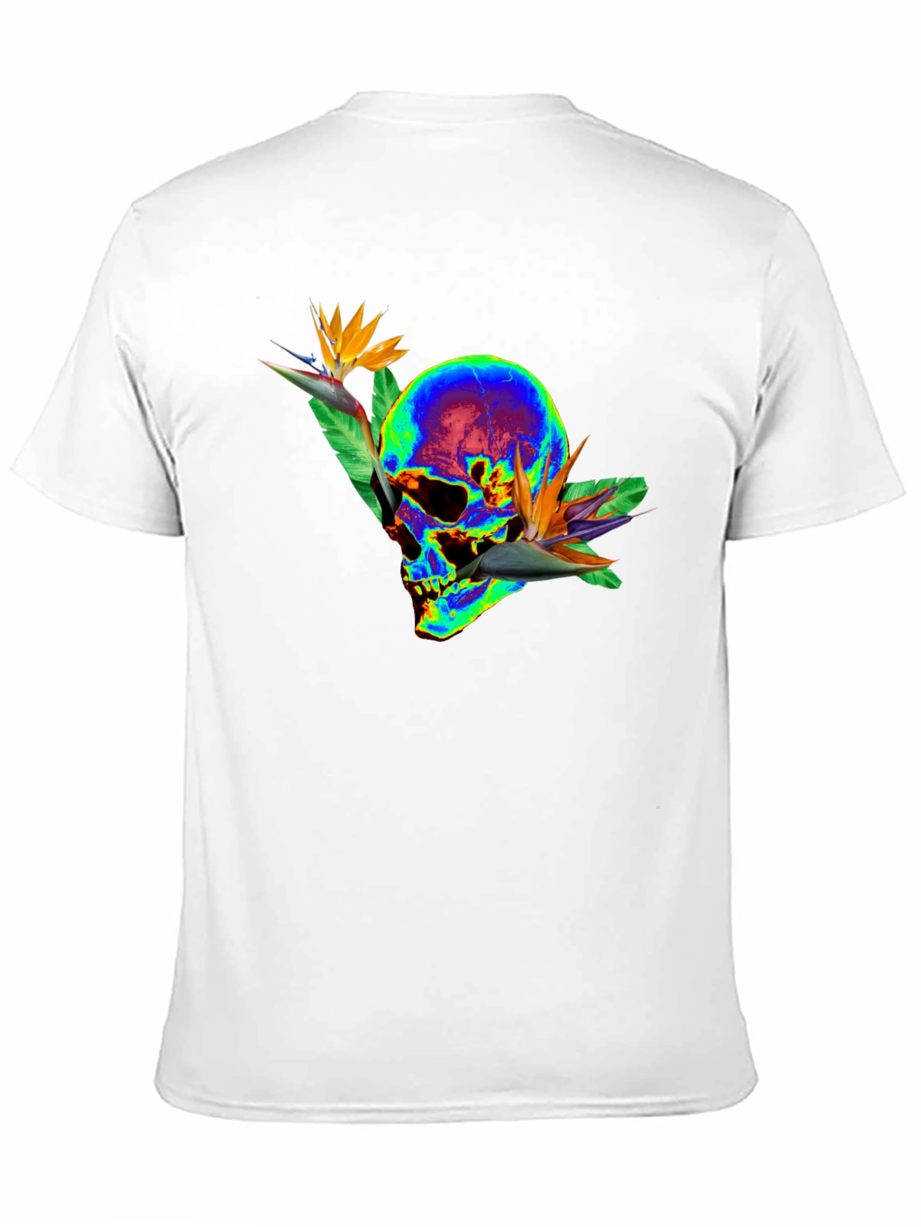 Skull & Bird of Paradise Graphic Tee