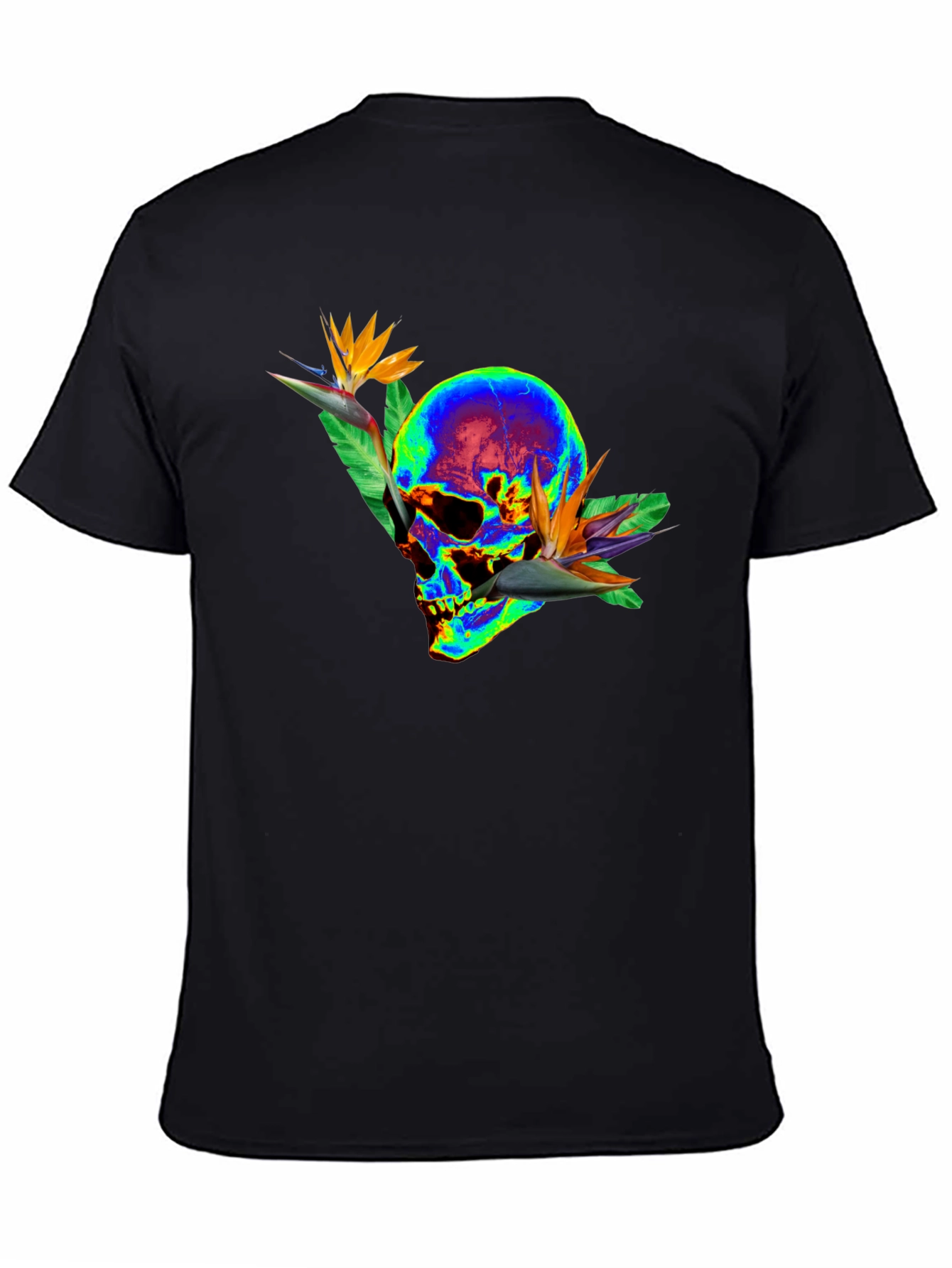 Skull & Bird of Paradise Graphic Tee