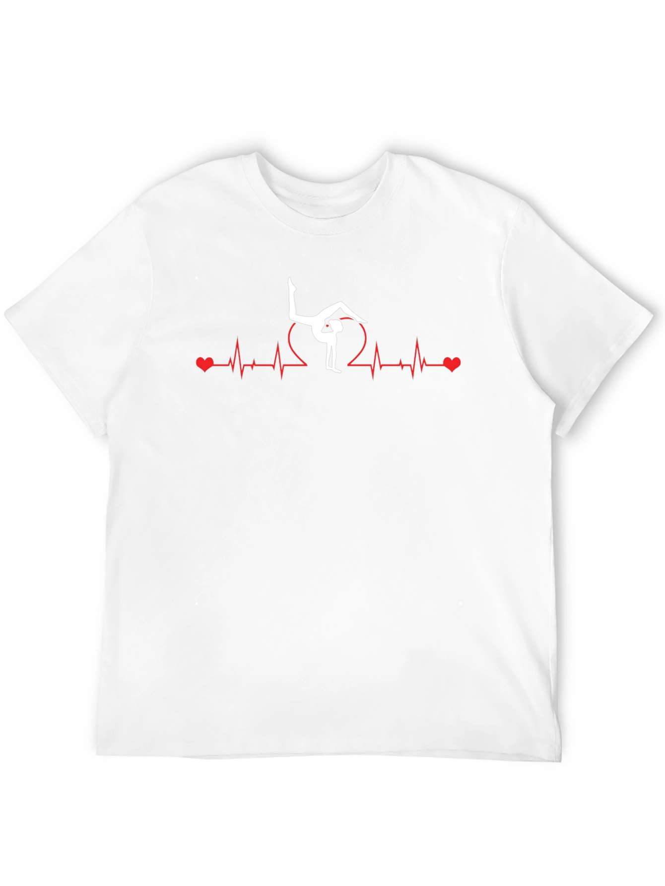 Gymnast Heartbeat Graphic Tee - Black
