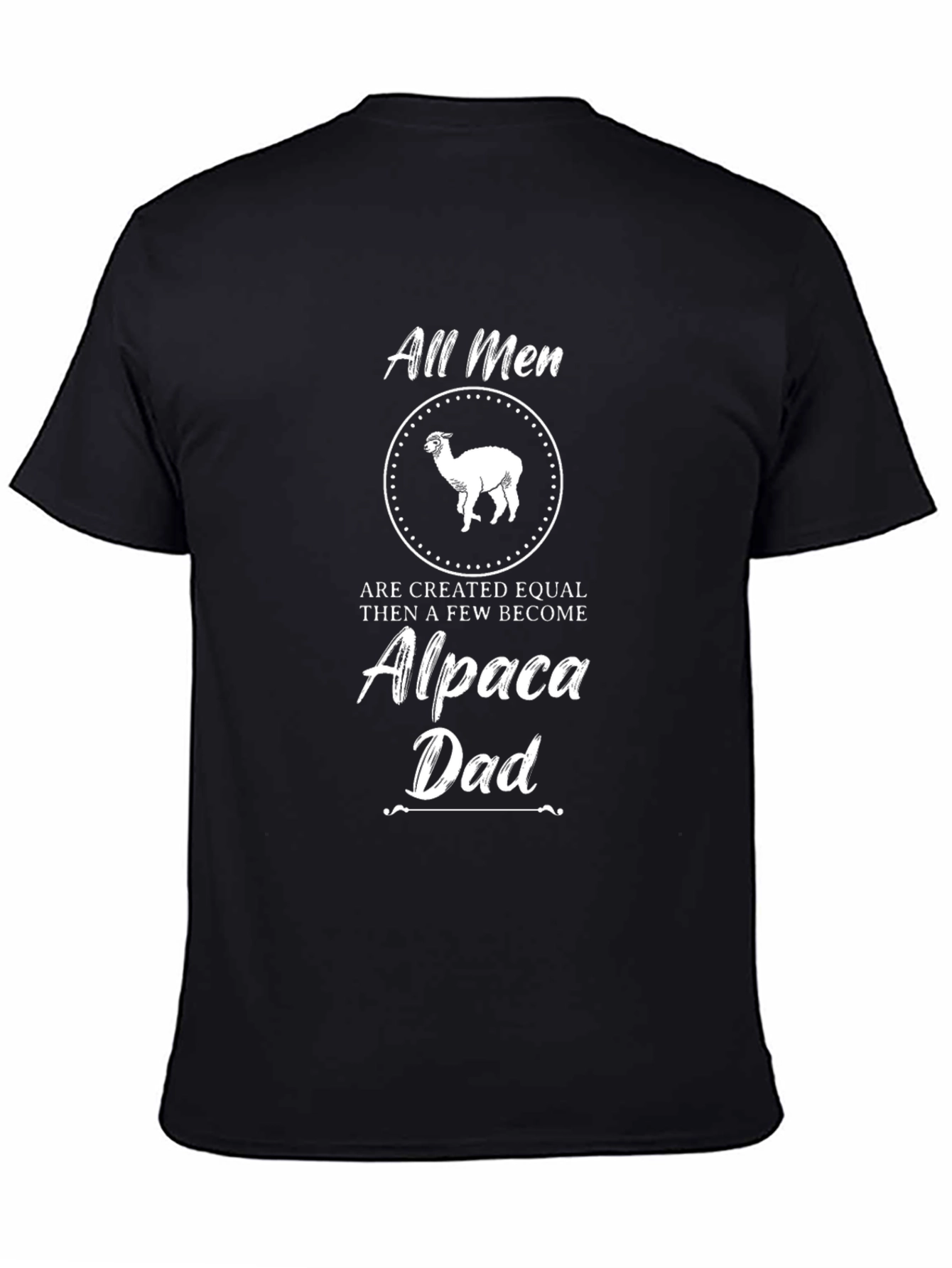 Alpaca Dad Graphic T-Shirt - Mens Black Tee