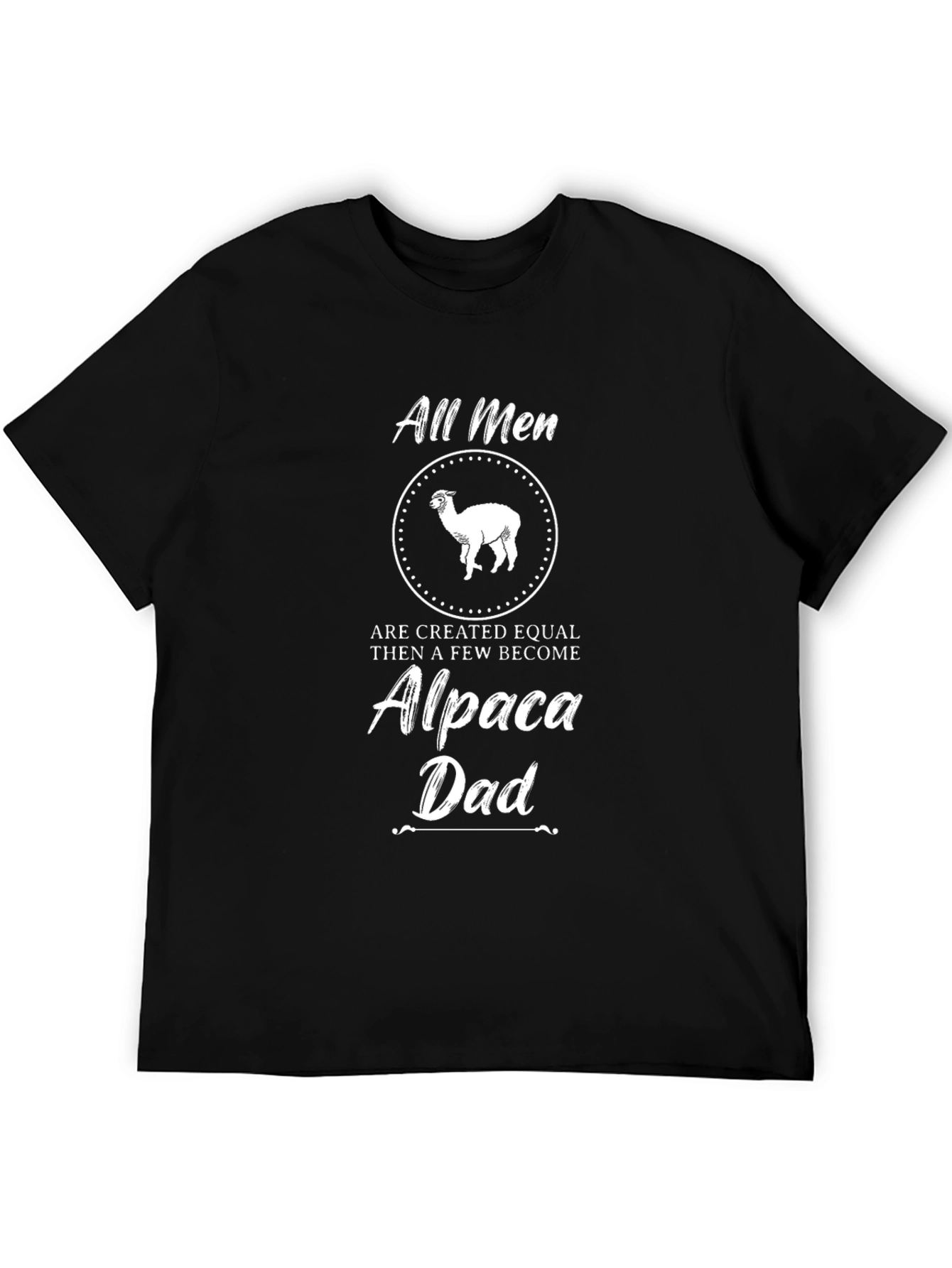 Alpaca Dad Graphic T-Shirt - Mens Black Tee