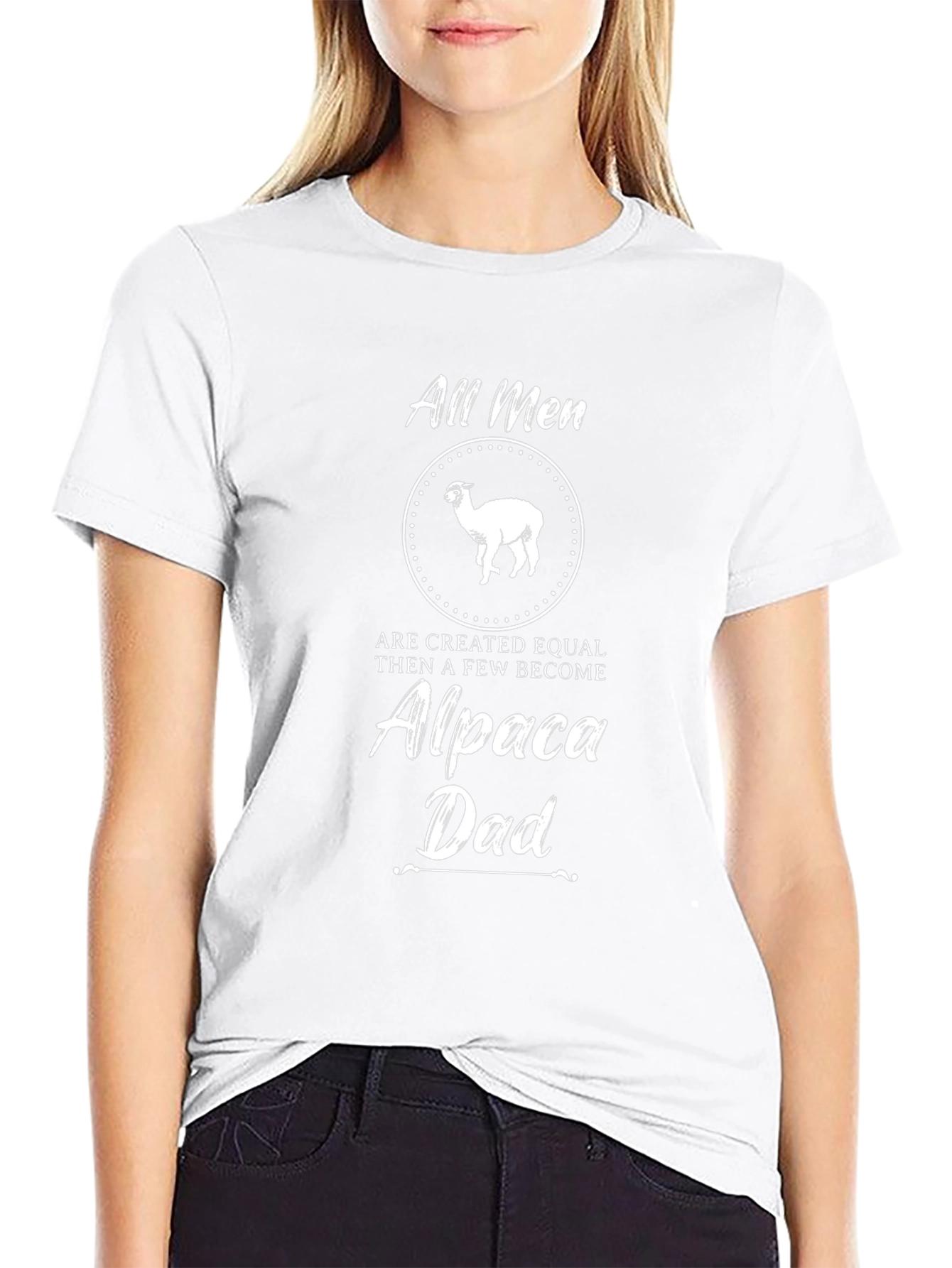 Alpaca Dad Graphic T-Shirt - Mens Black Tee
