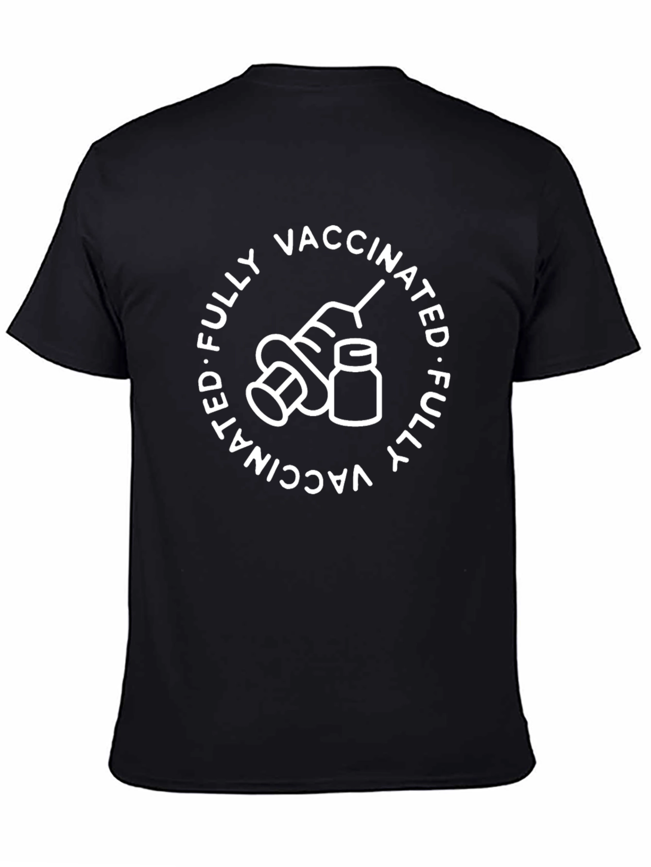 Fully Vaccinated Graphic Tee - Black