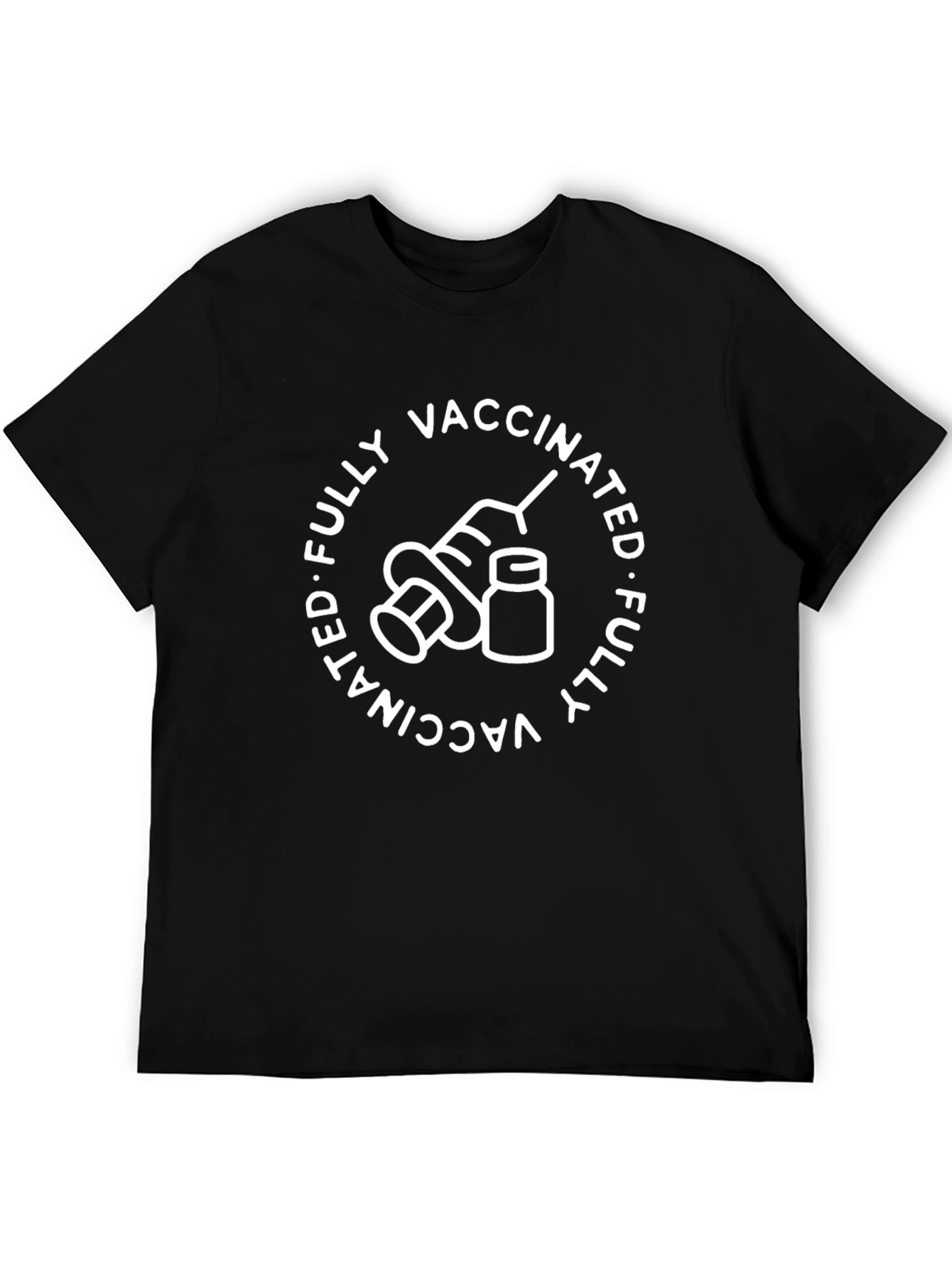 Fully Vaccinated Graphic Tee - Black