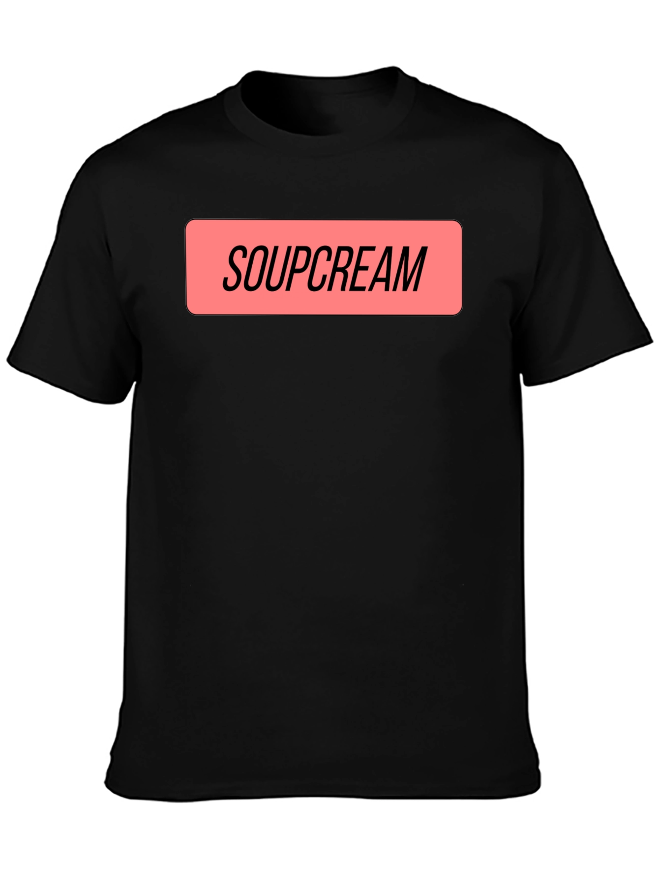 Soupcream Graphic Tee - Black Cotton Blend