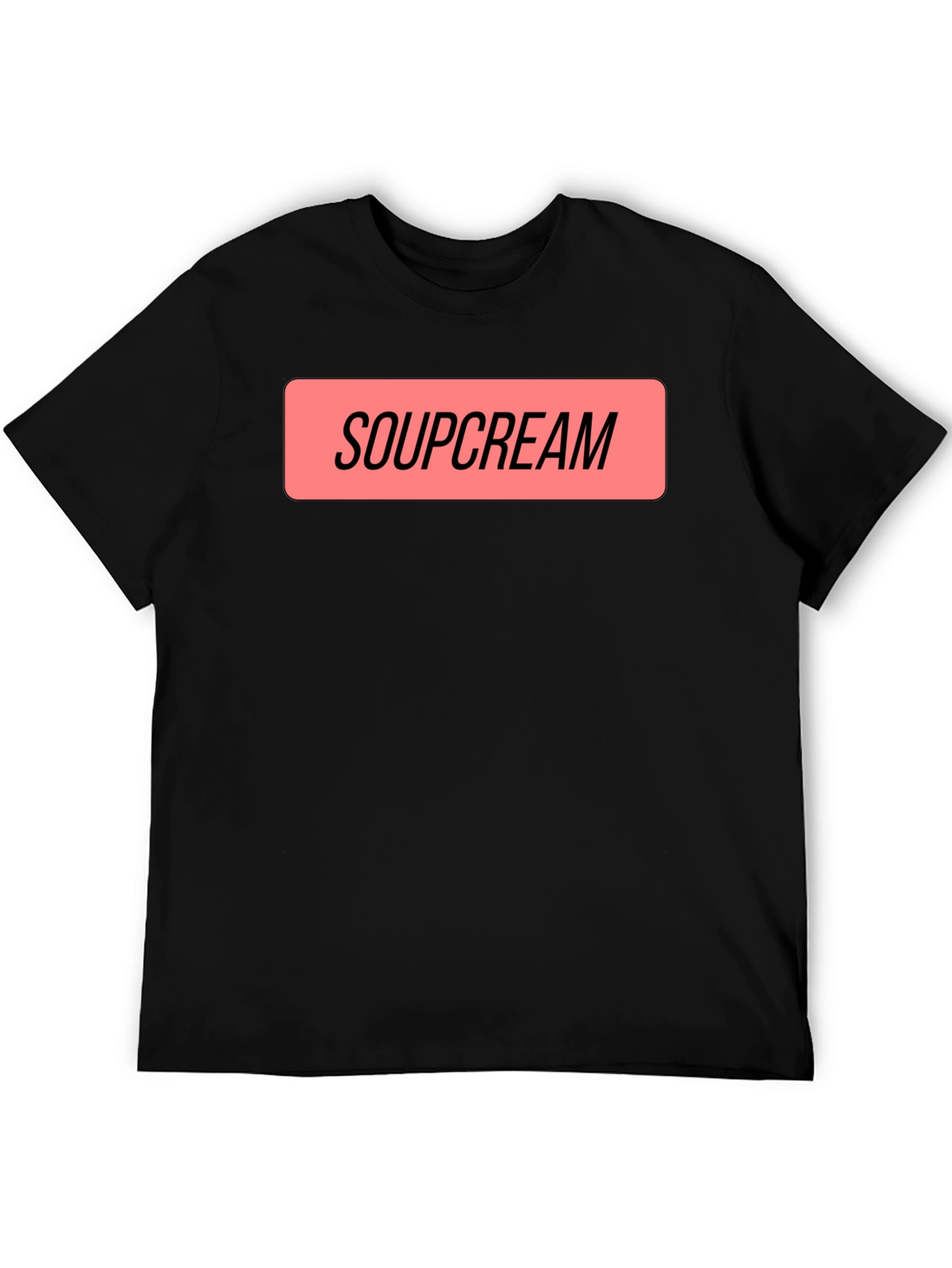 Soupcream Graphic Tee - Black Cotton Blend