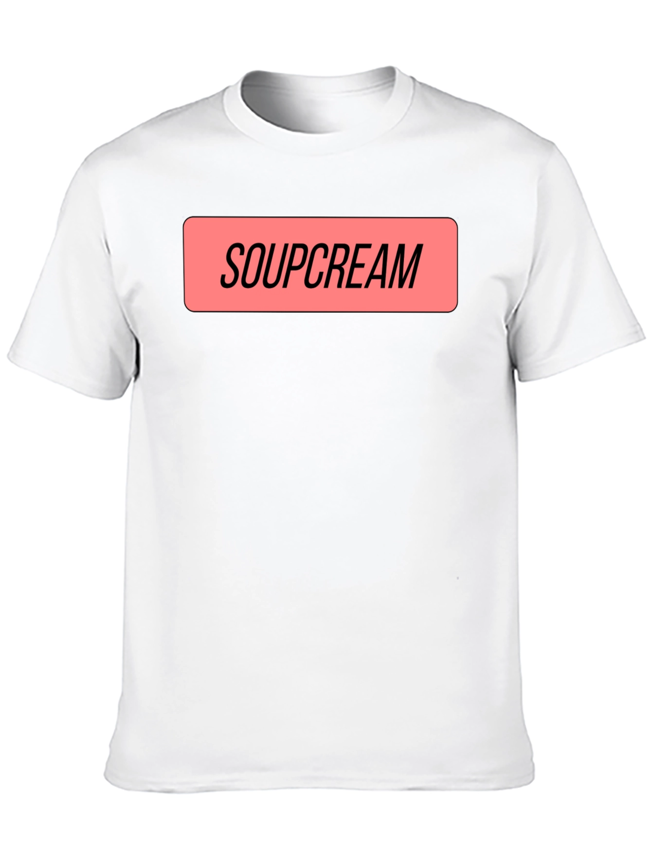 Soupcream Graphic Tee - Black Cotton Blend