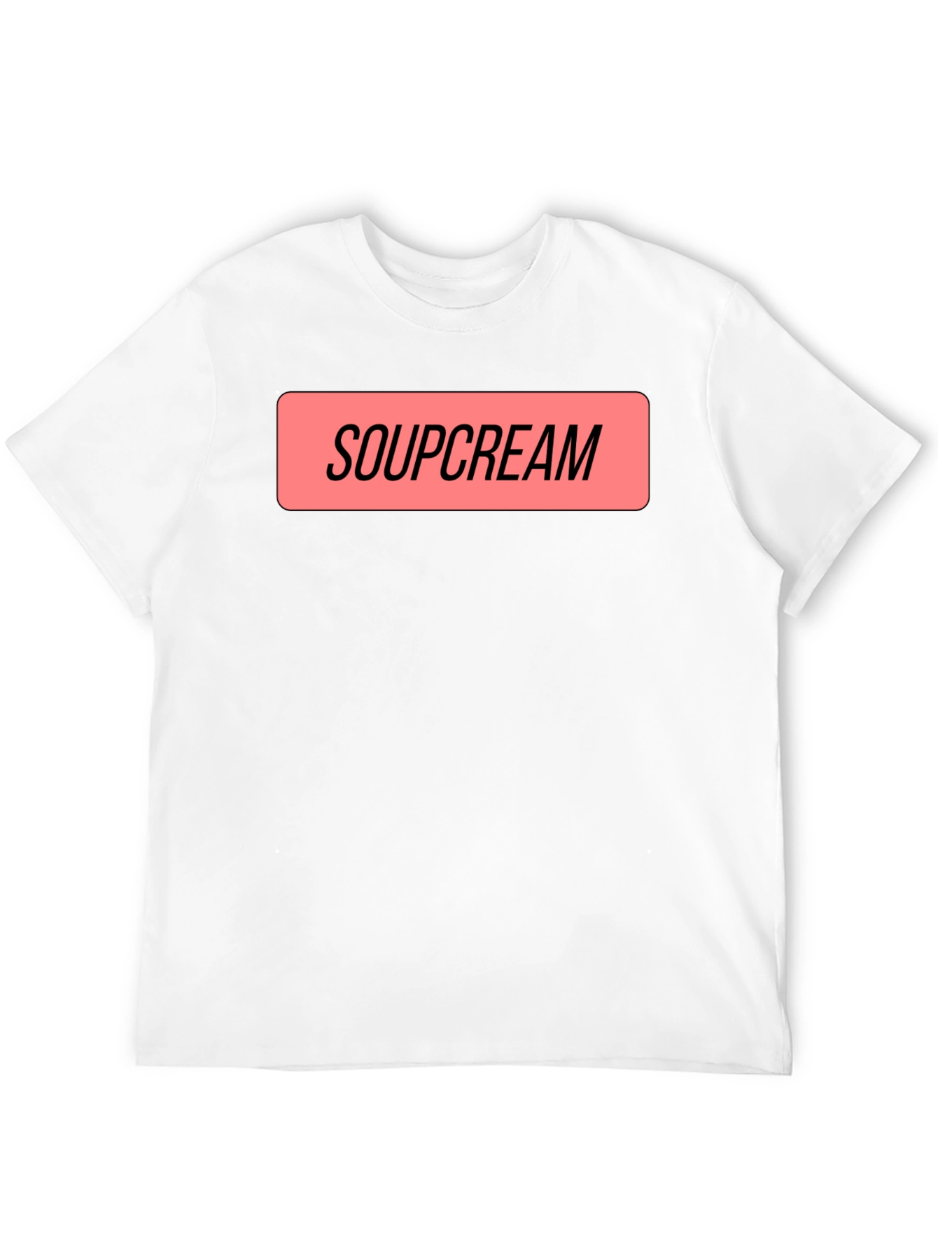 Soupcream Graphic Tee - Black Cotton Blend