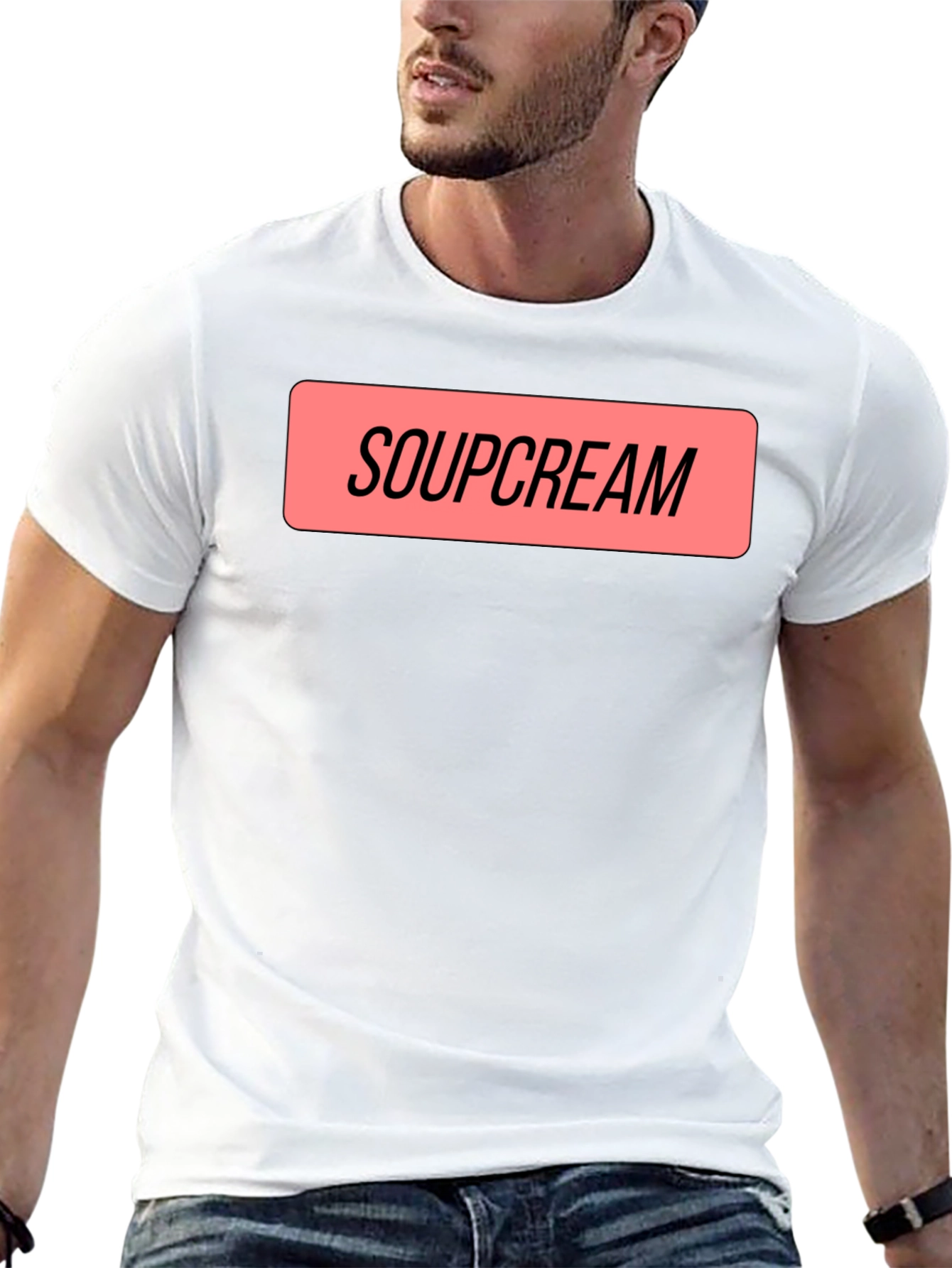 Soupcream Graphic Tee - Black Cotton Blend