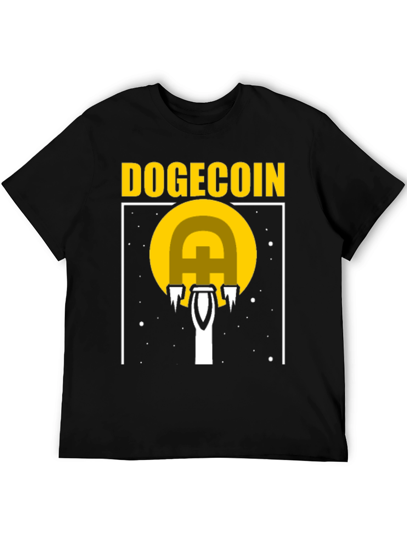 Dogecoin Rocket Launch T-Shirt - Crypto Fan Apparel