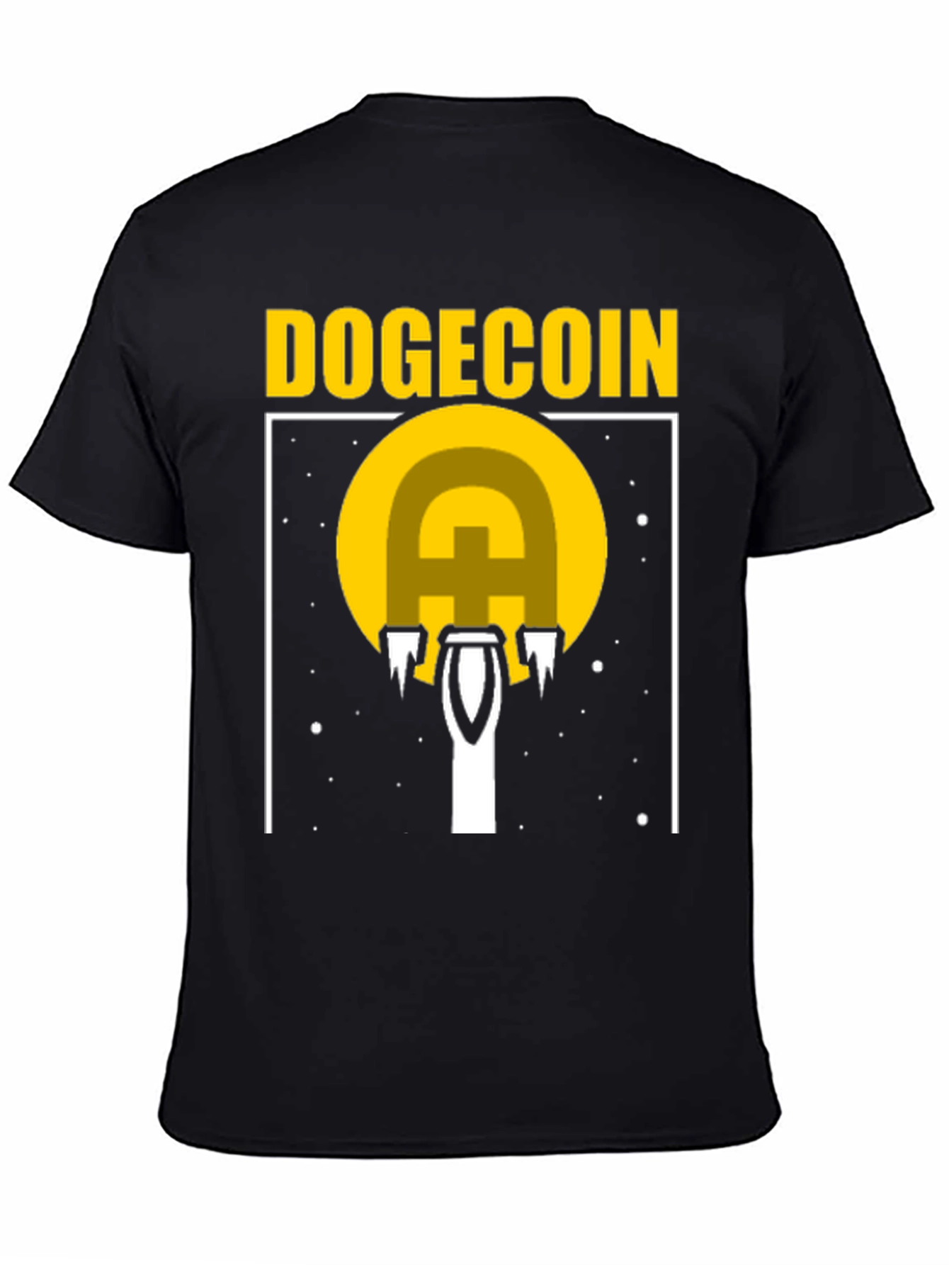 Dogecoin Rocket Launch T-Shirt - Crypto Fan Apparel