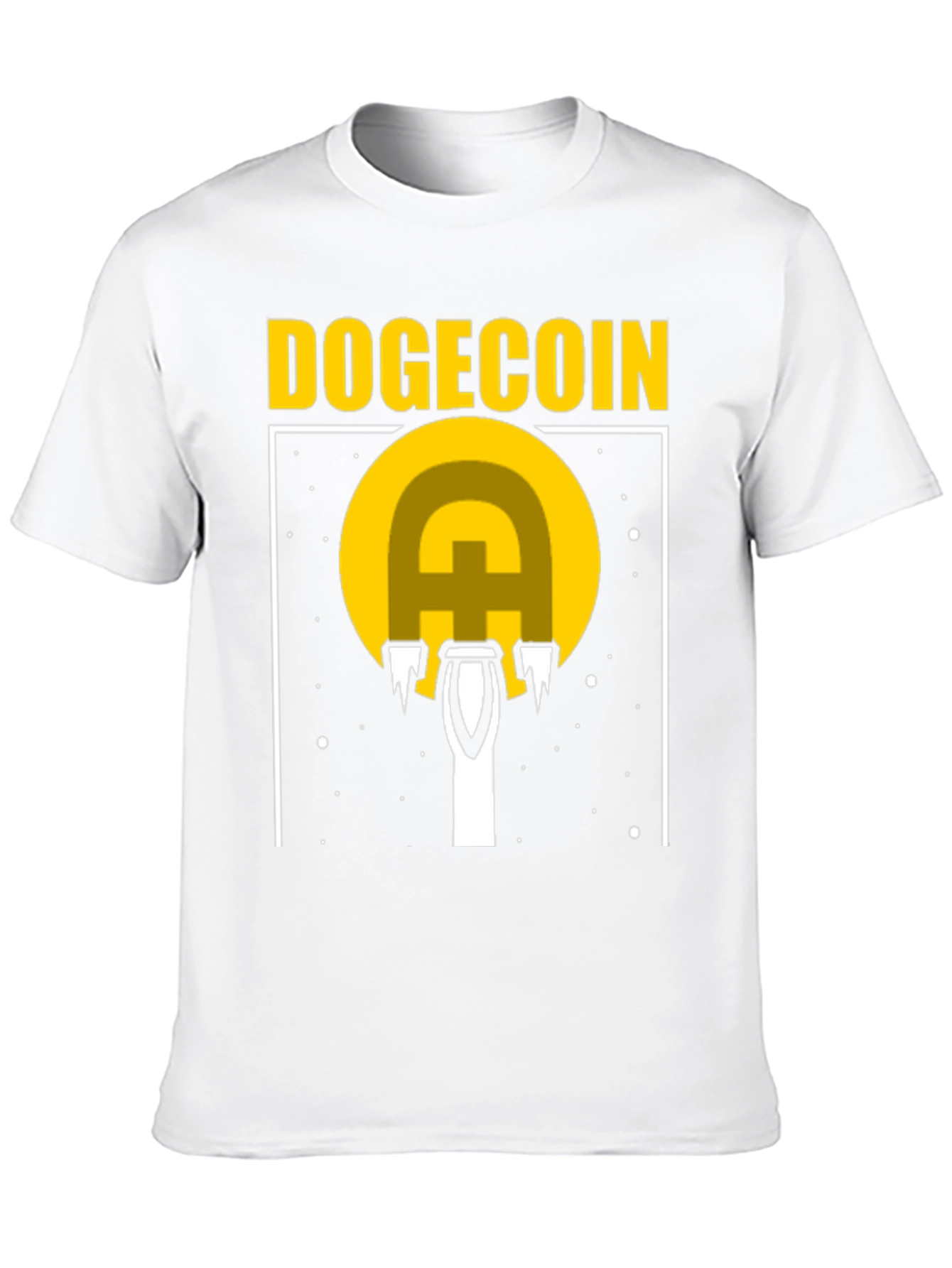 Dogecoin Rocket Launch T-Shirt - Crypto Fan Apparel