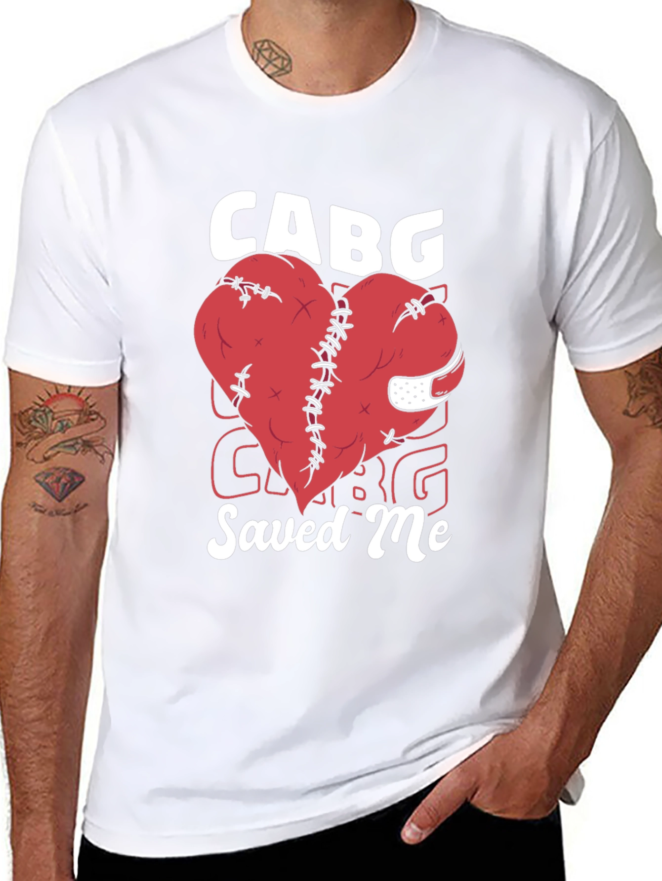 CABG Saved Me Heart Tee