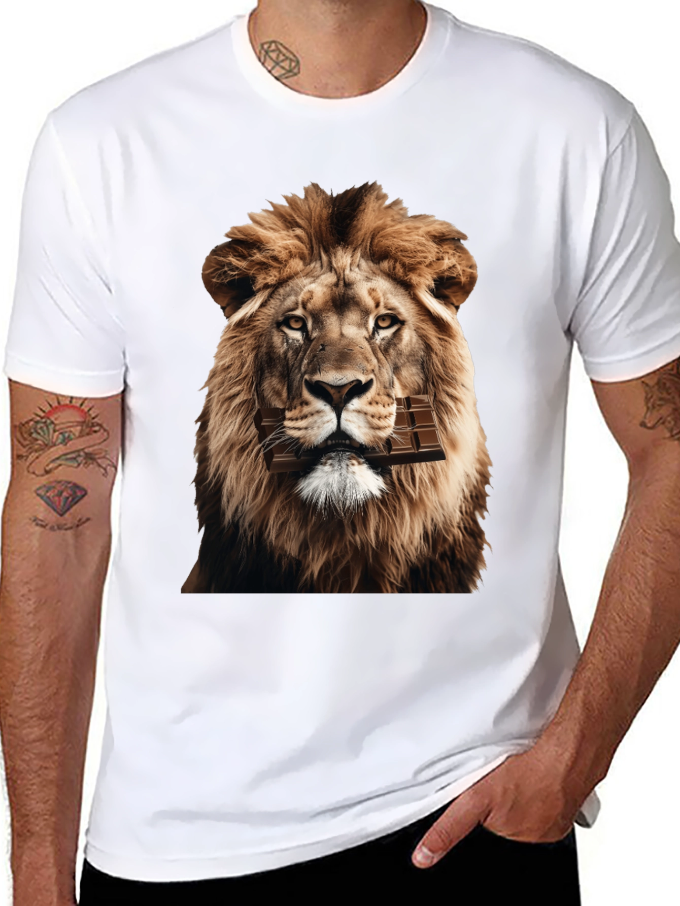 Lion Chocolate Bar Graphic Tee