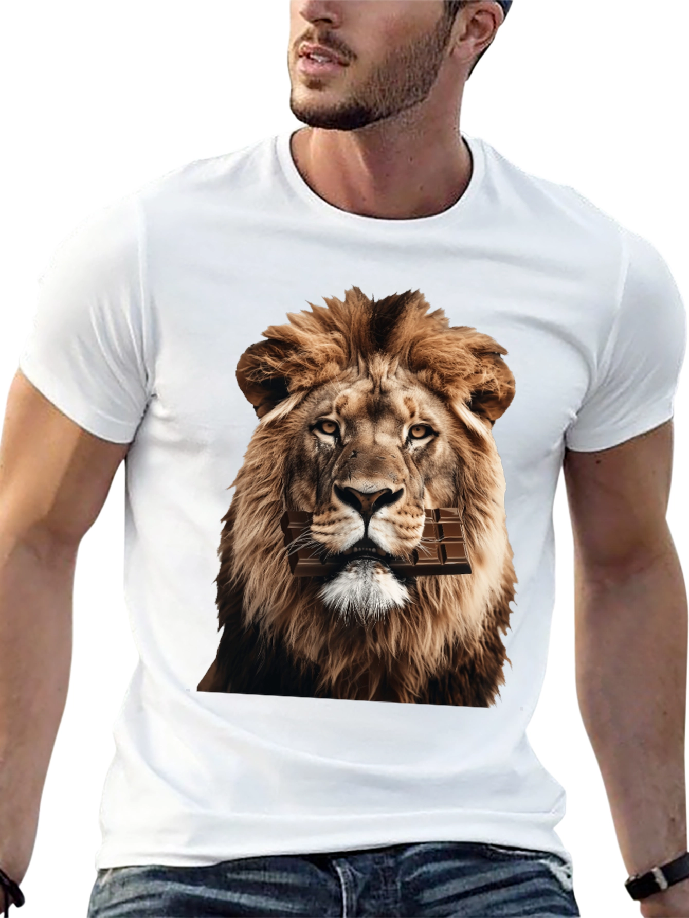 Lion Chocolate Bar Graphic Tee