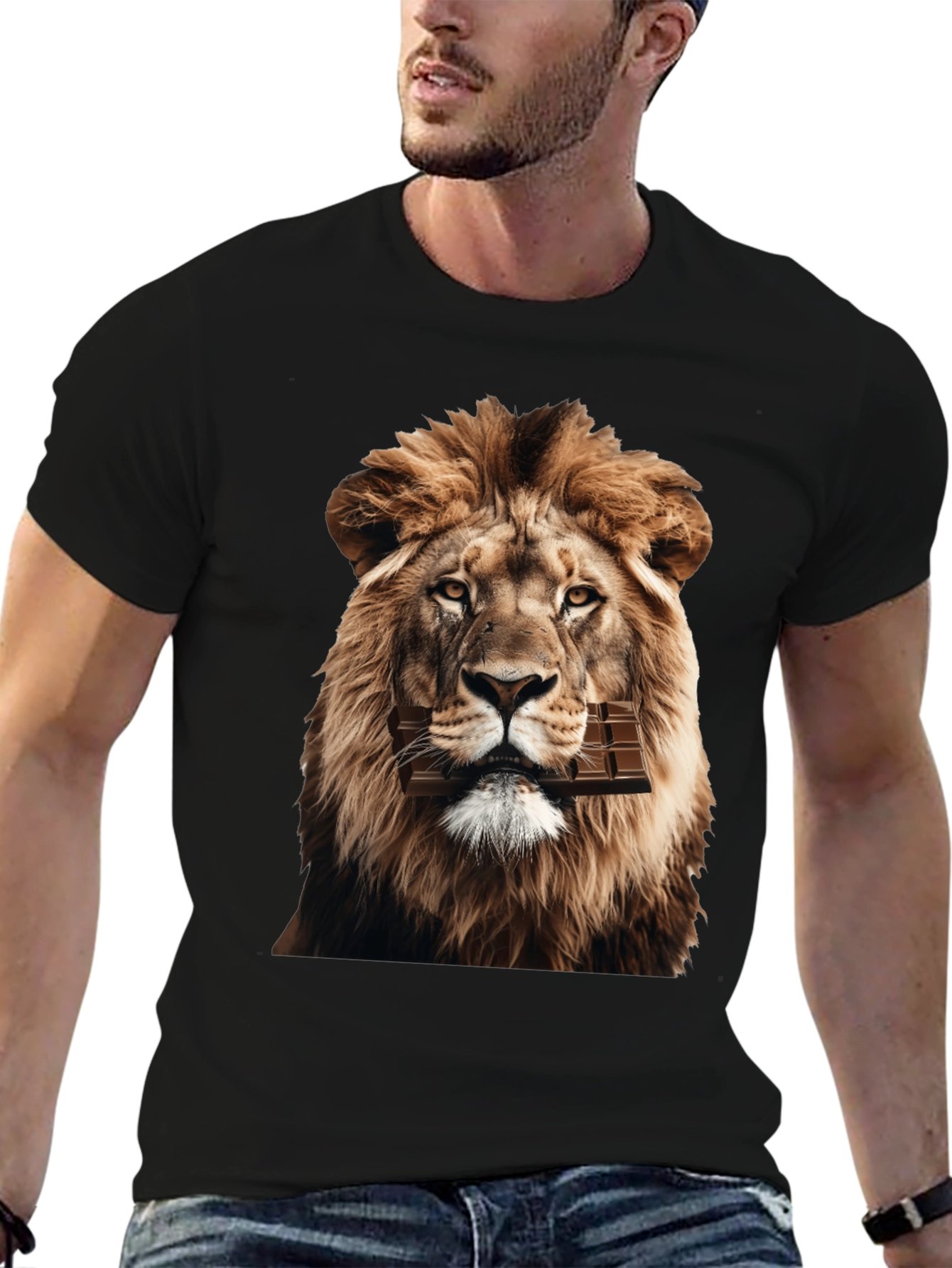 Lion Chocolate Bar Graphic Tee