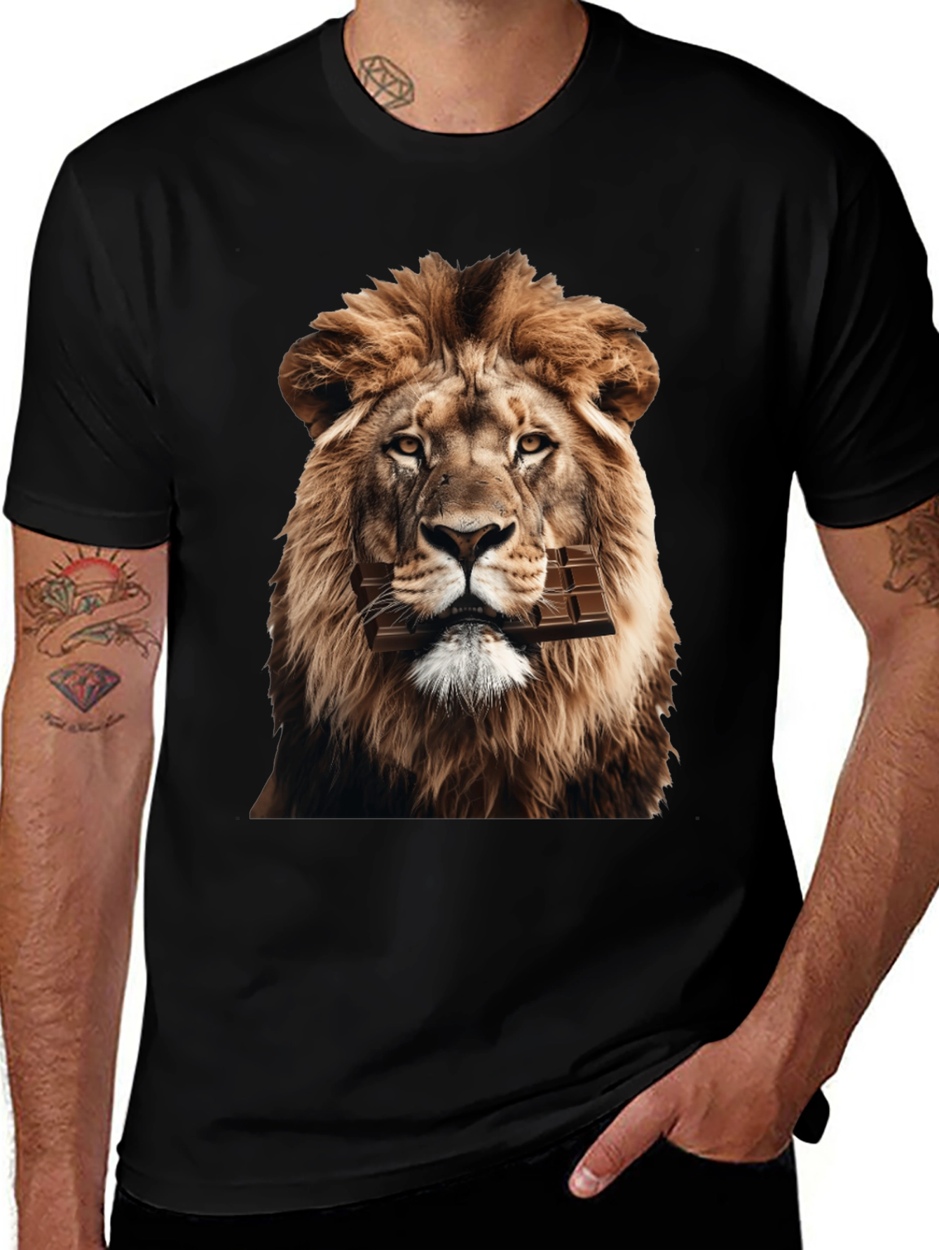 Lion Chocolate Bar Graphic Tee