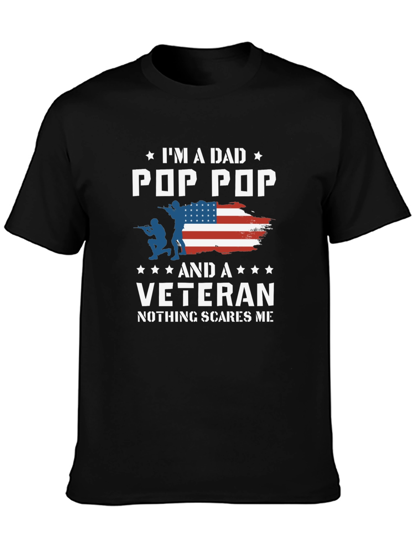 Dad Pop Pop Veteran T-Shirt