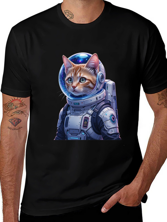 Astronaut Cat T-Shirt - Space Kitty Tee